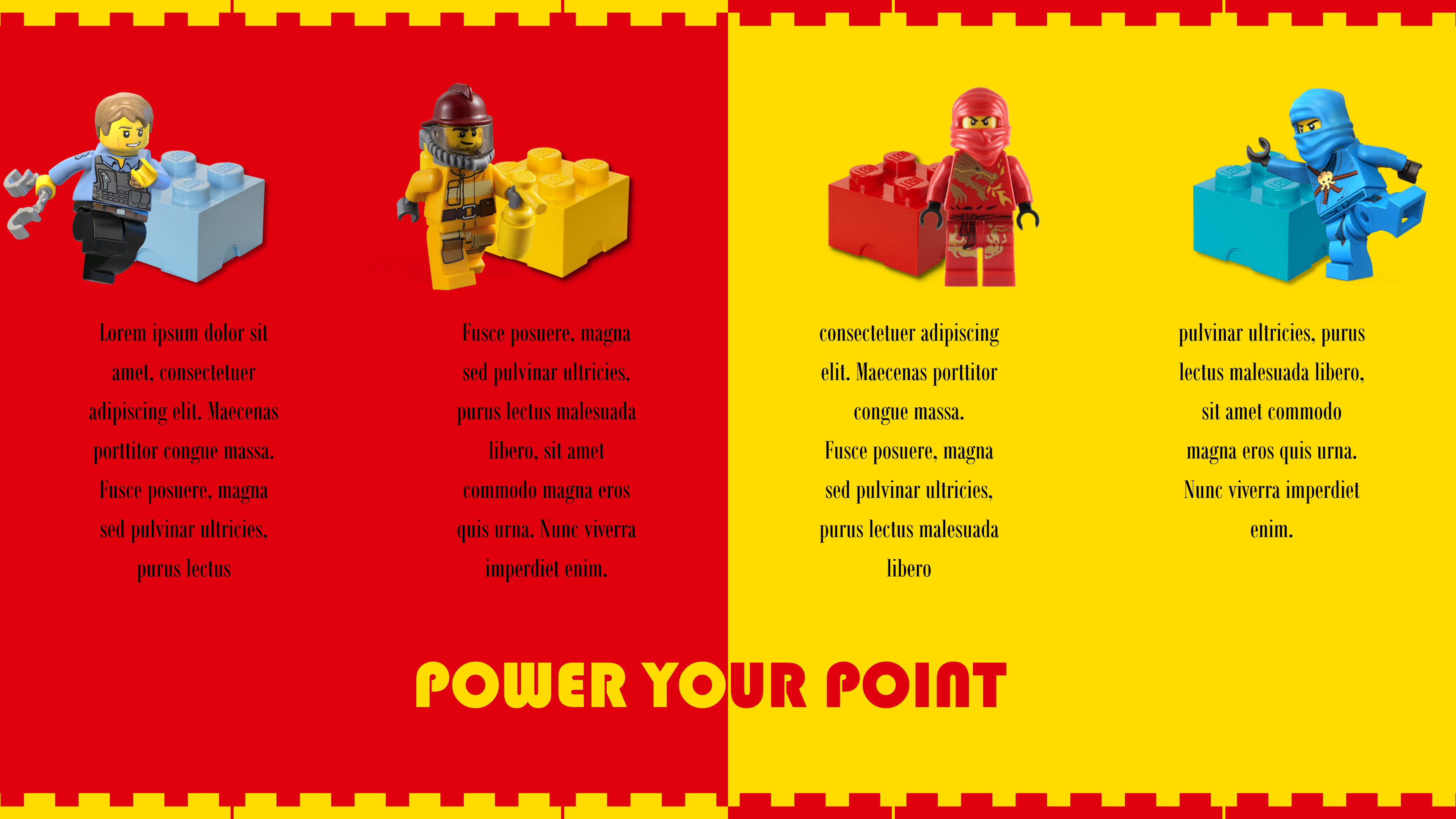 乐高LEGO风格乐高积木主题ppt模板