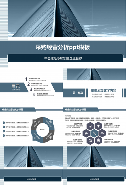 采购经营分析ppt模板
