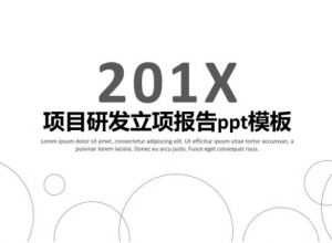 项目研发立项报告ppt模板