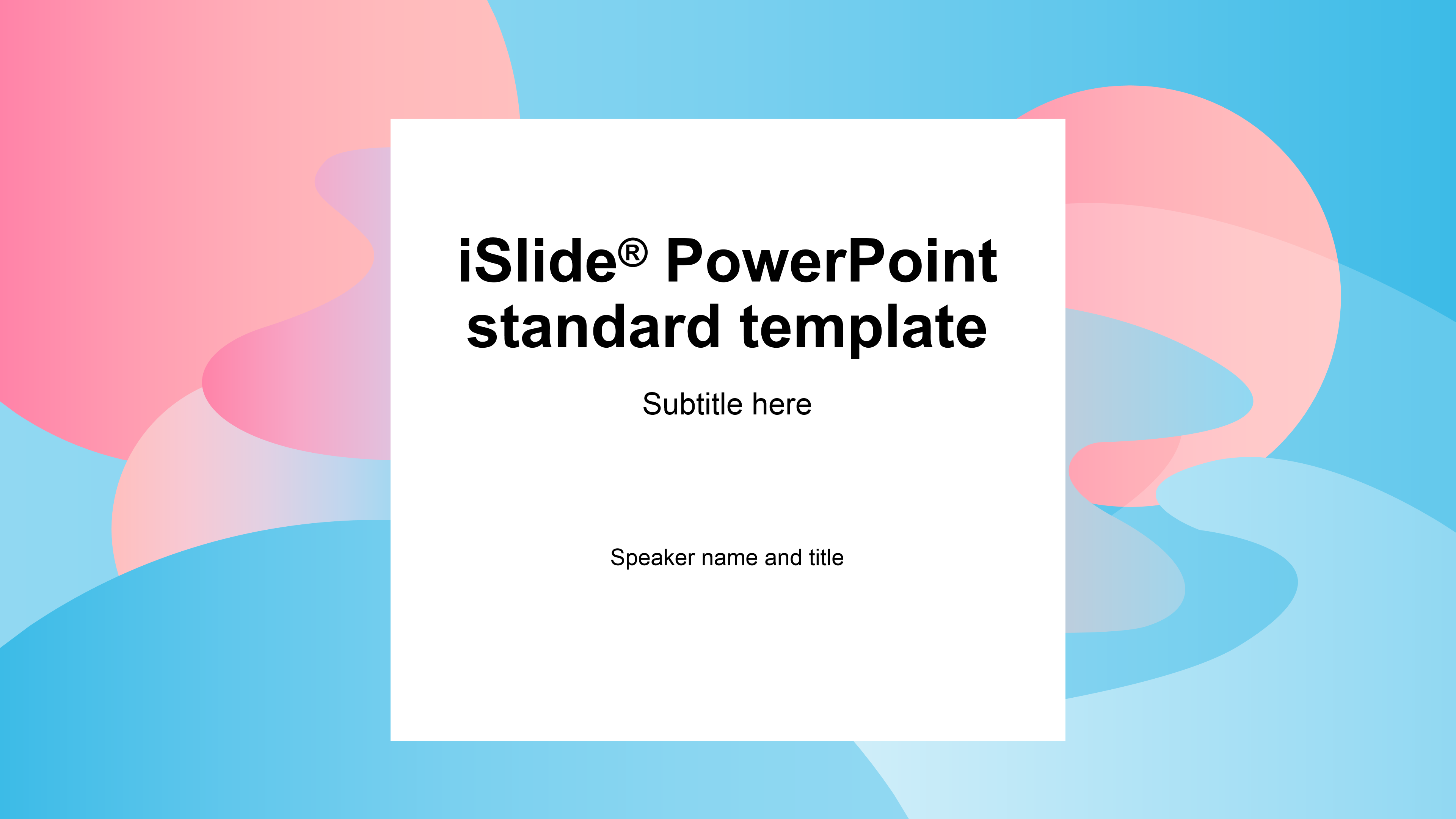 粉蓝油画背景总结报告ppt模板