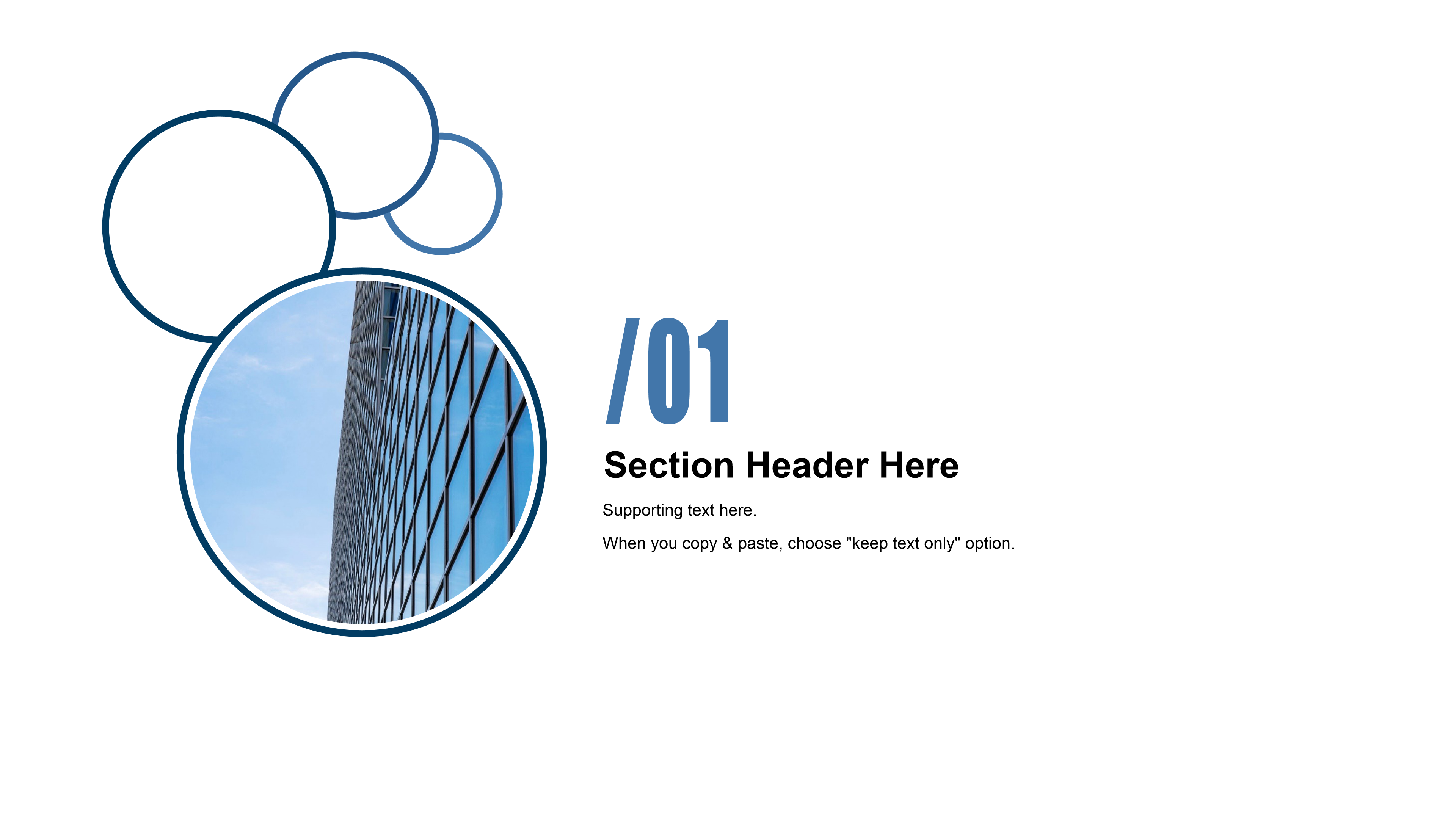 蓝色泡泡个性商务ppt模板