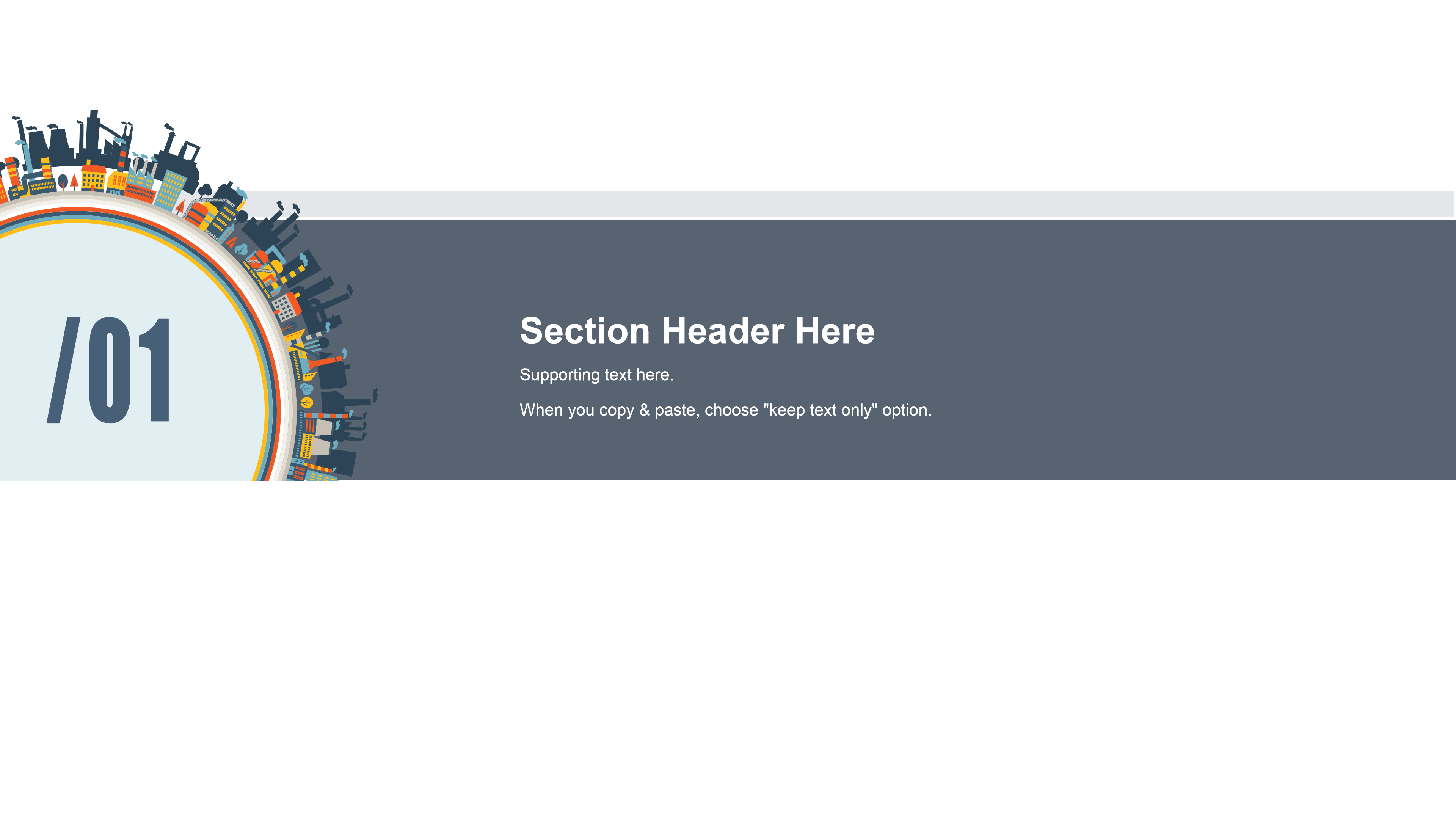 扁平风建筑工作报告主题ppt模板