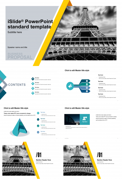 简约商务浅蓝项目策划ppt模板