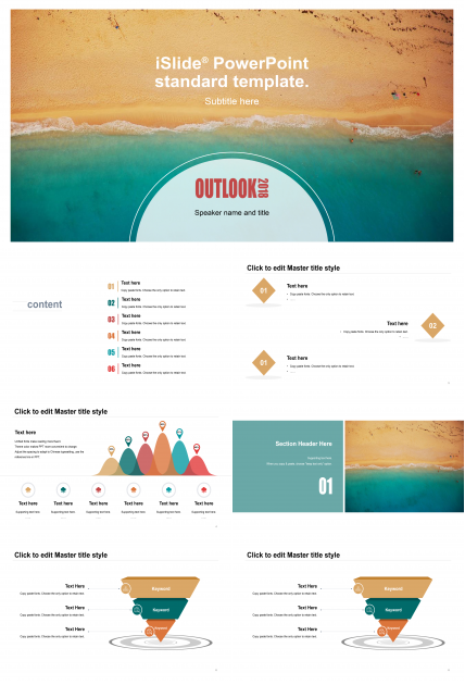 简约清新暖色项目策划ppt模板