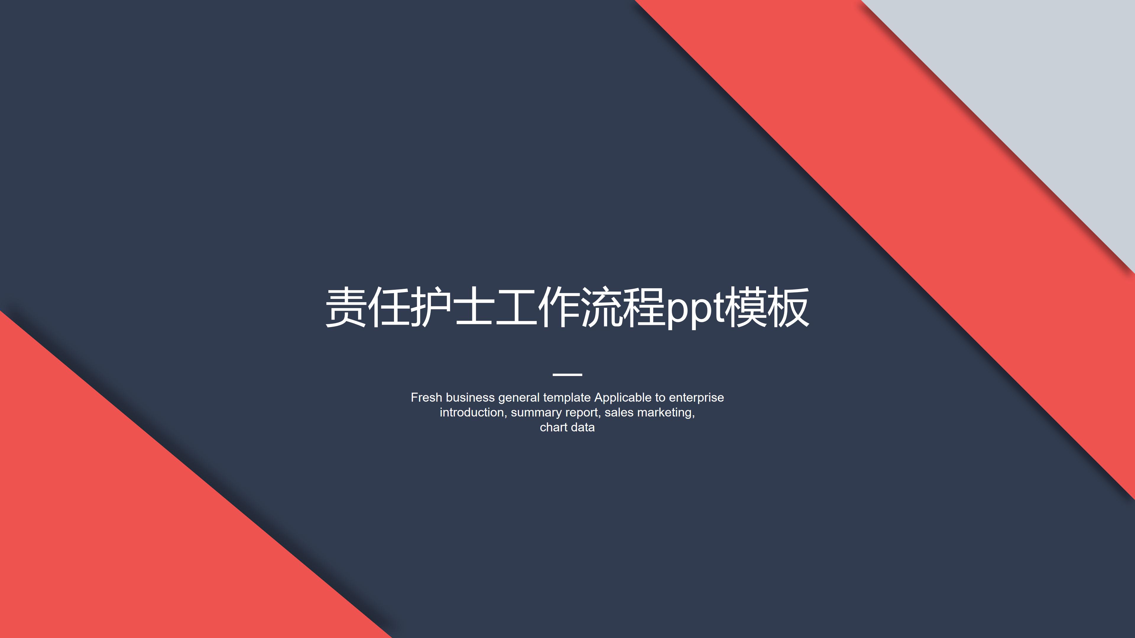 责任护士工作流程ppt模板