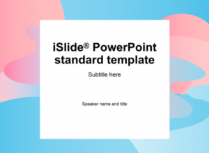 粉蓝油画背景总结报告ppt模板