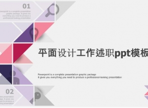 平面设计工作述职ppt模板