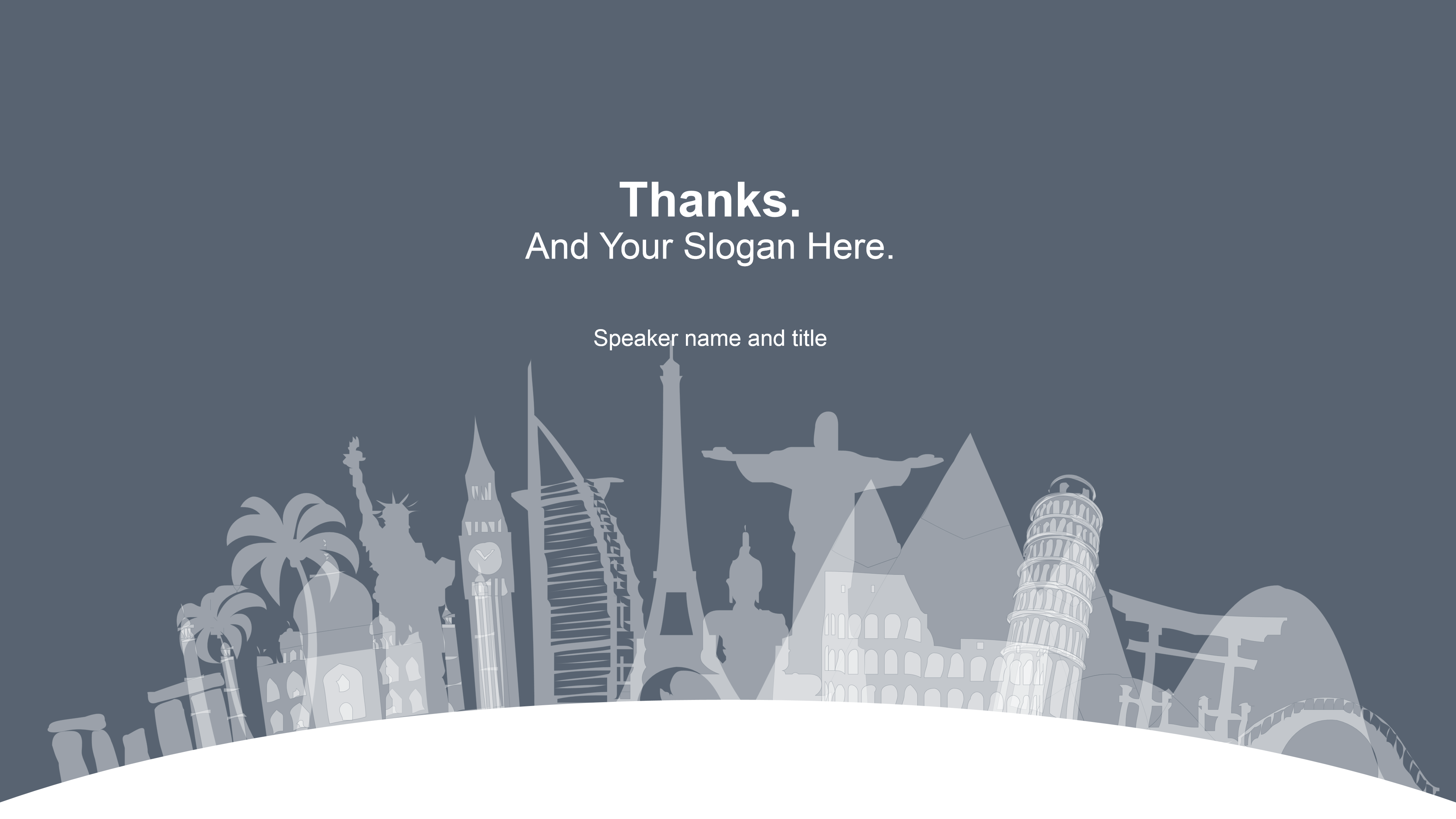 浅灰活泼卡通扁平化商务工作报告ppt模板