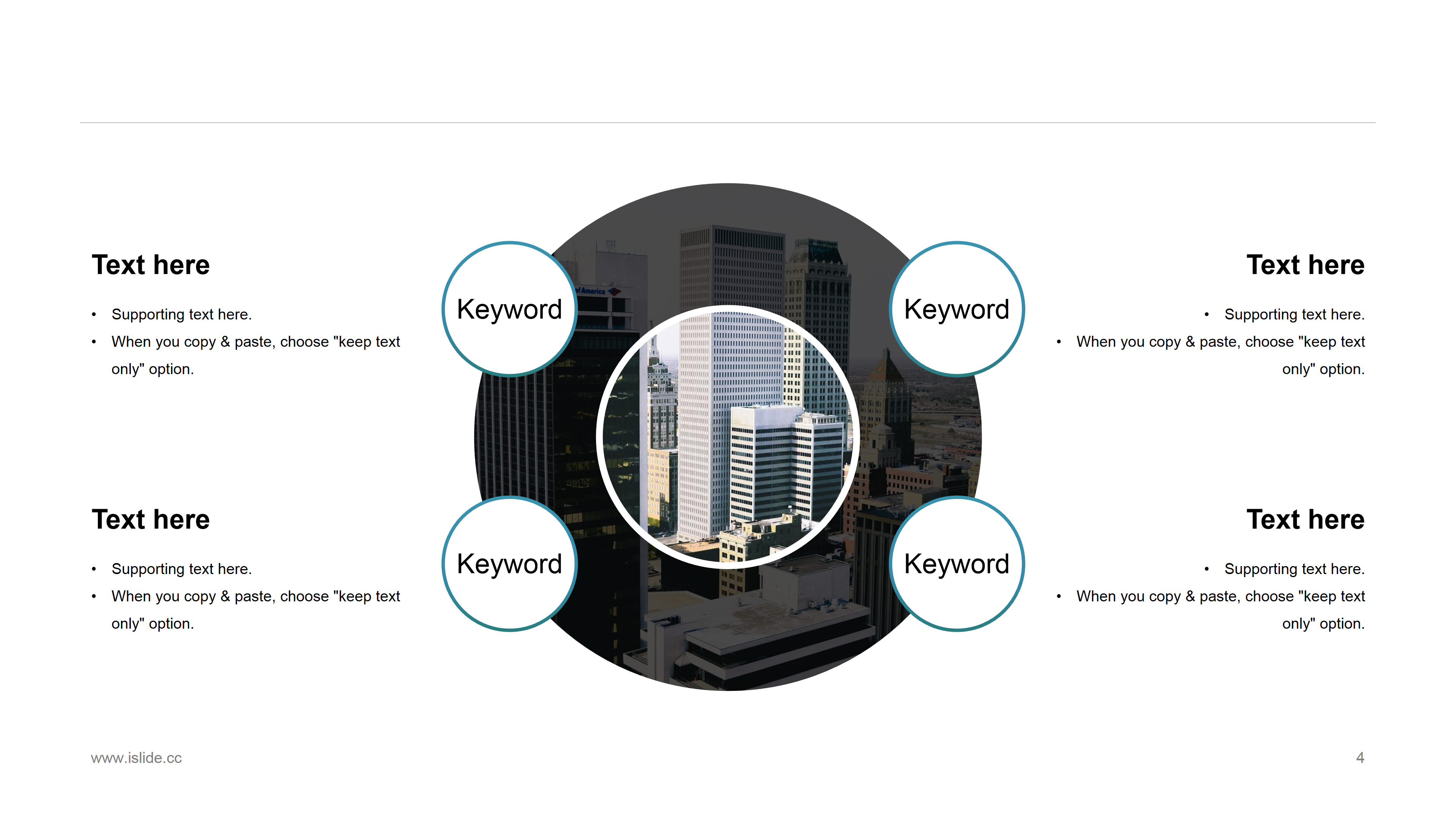 简约优雅蓝色白底商务图表ppt模板