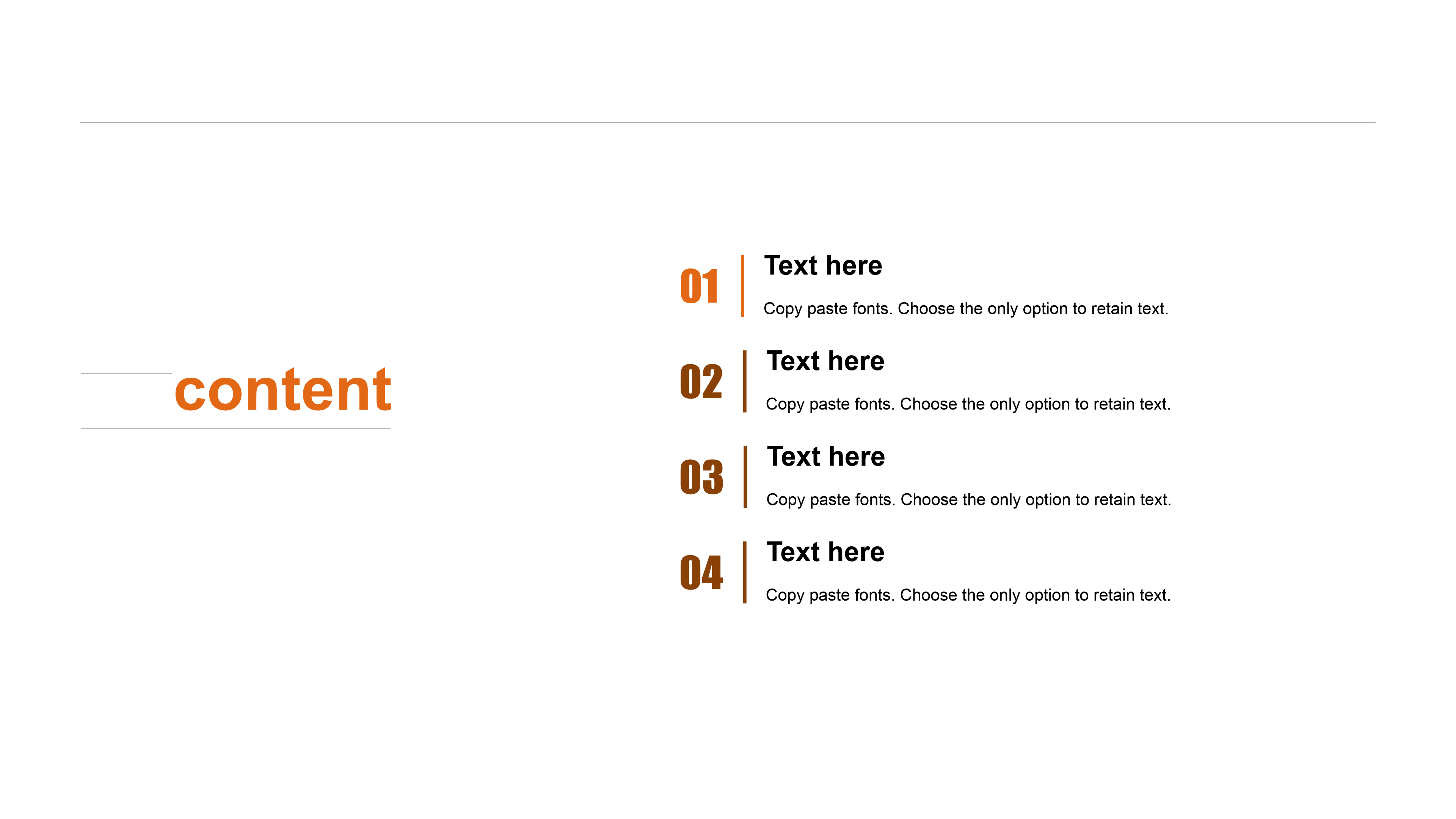 橘黄色简约商务关系结构策划ppt模板