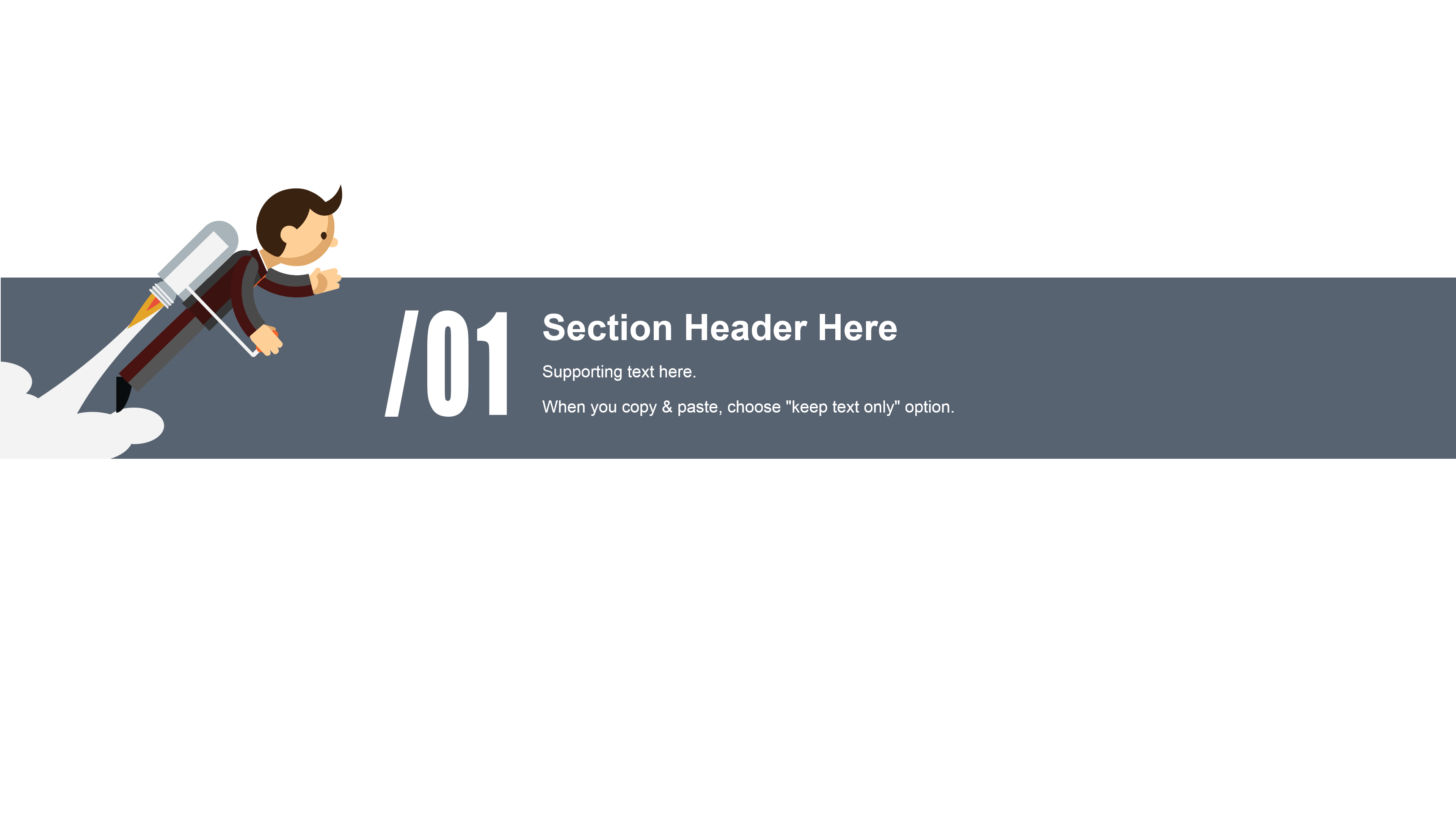 浅灰活泼卡通扁平化商务工作报告ppt模板