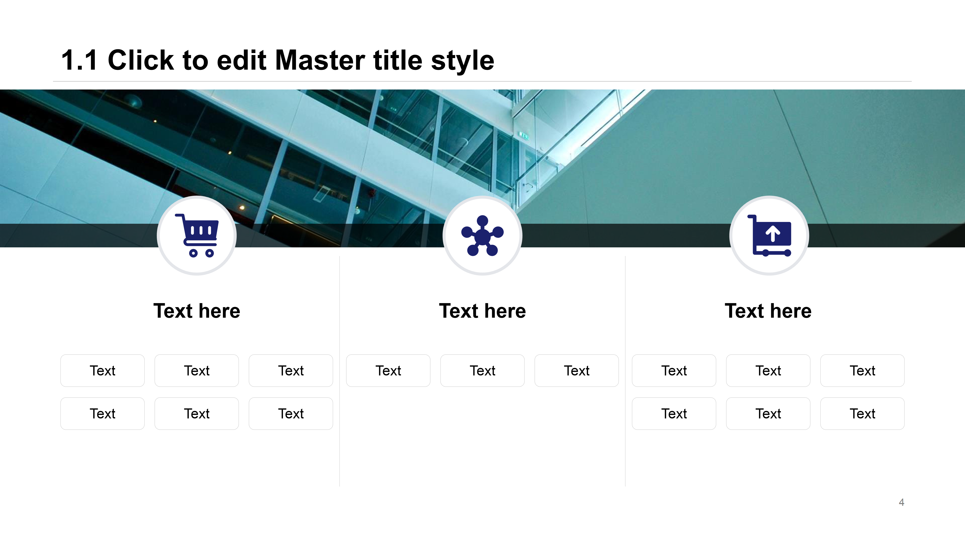 蓝色封面简约扁平化通用ppt模板