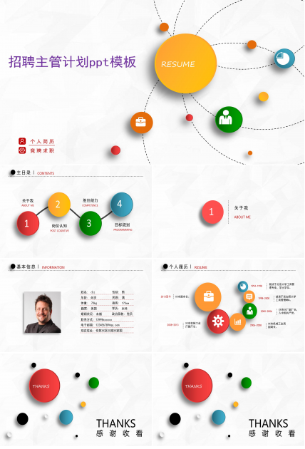 招聘主管计划ppt模板