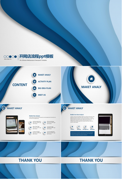 开网店流程ppt模板