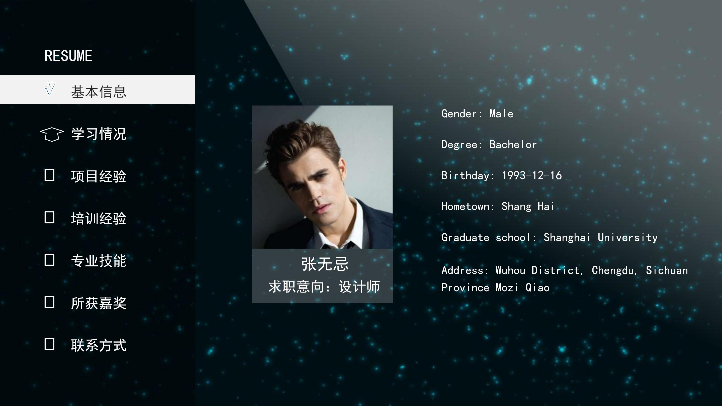 个人应聘求职ppt模板