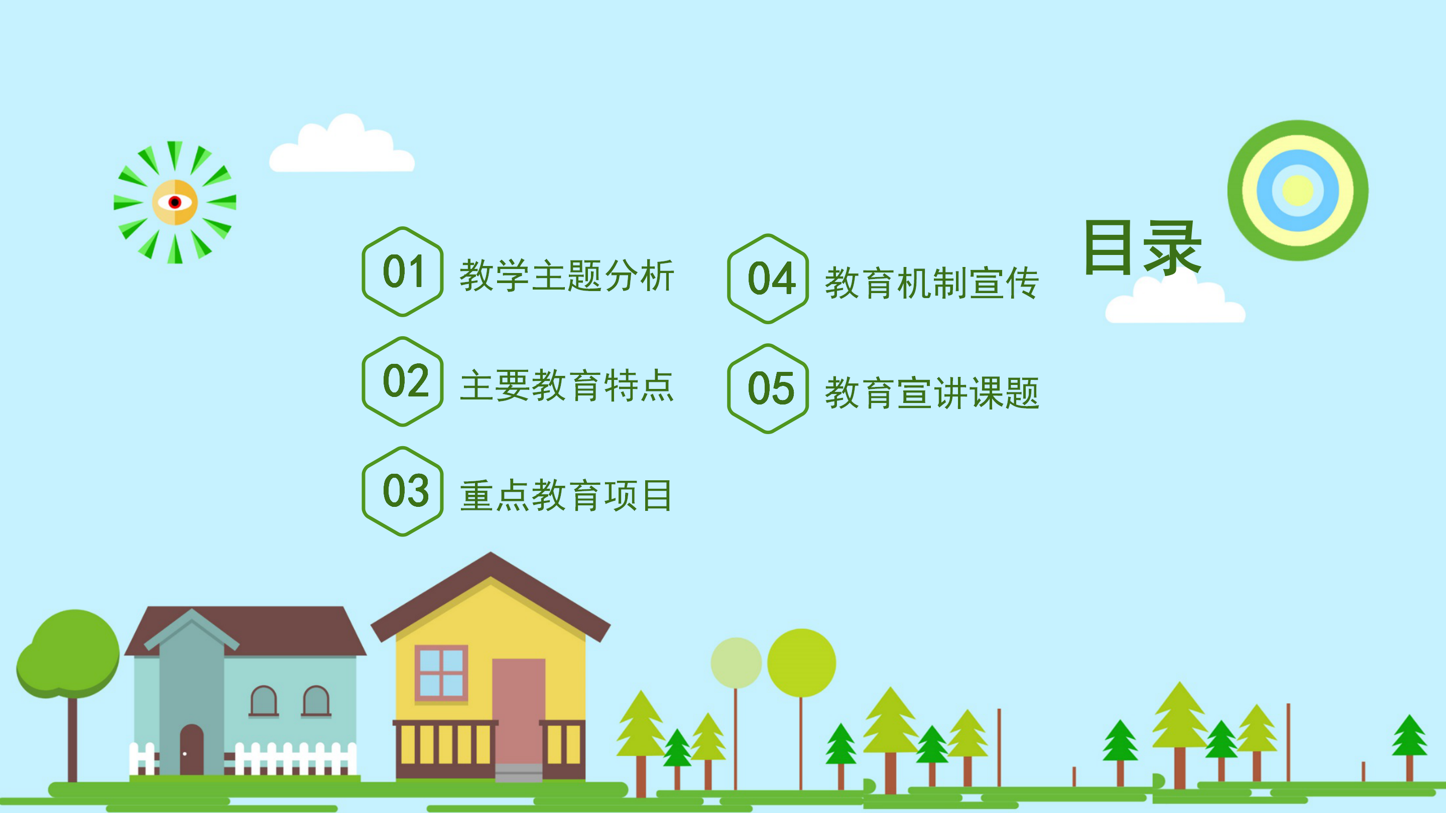 卡通儿童教育教学培训课件PPT模板