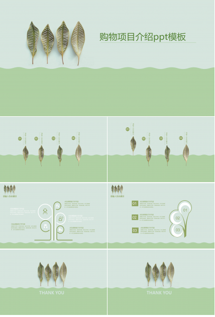 购物项目介绍ppt模板