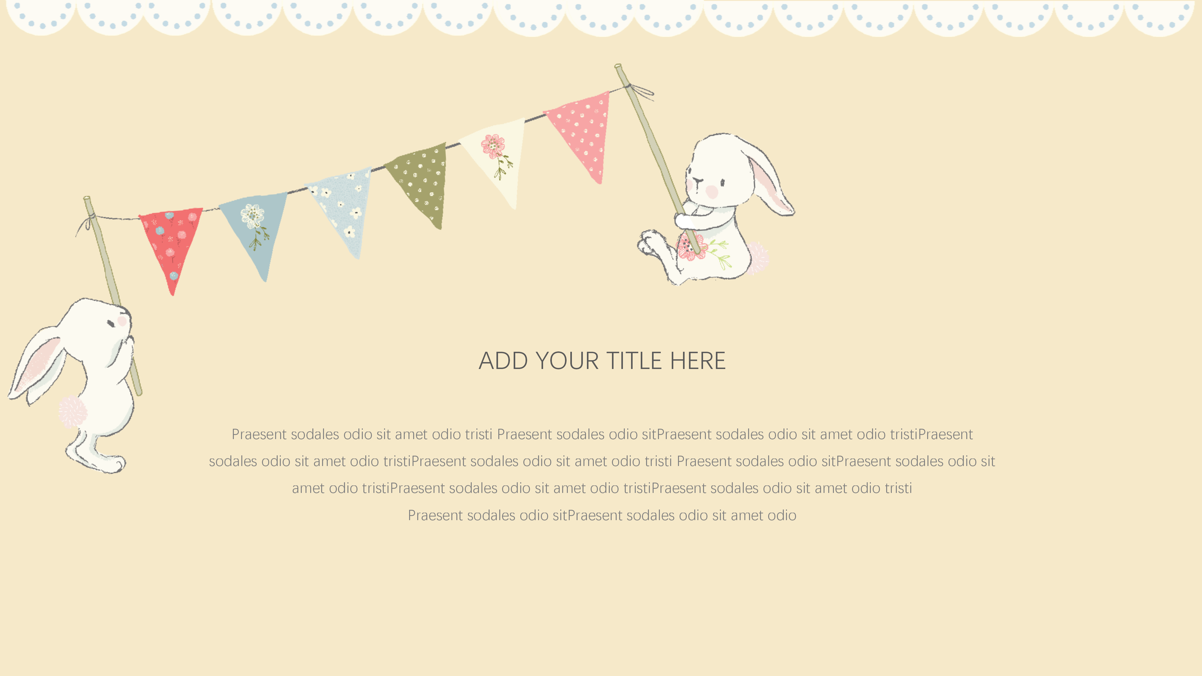 儿童文艺小清新可爱卡通ppt模板