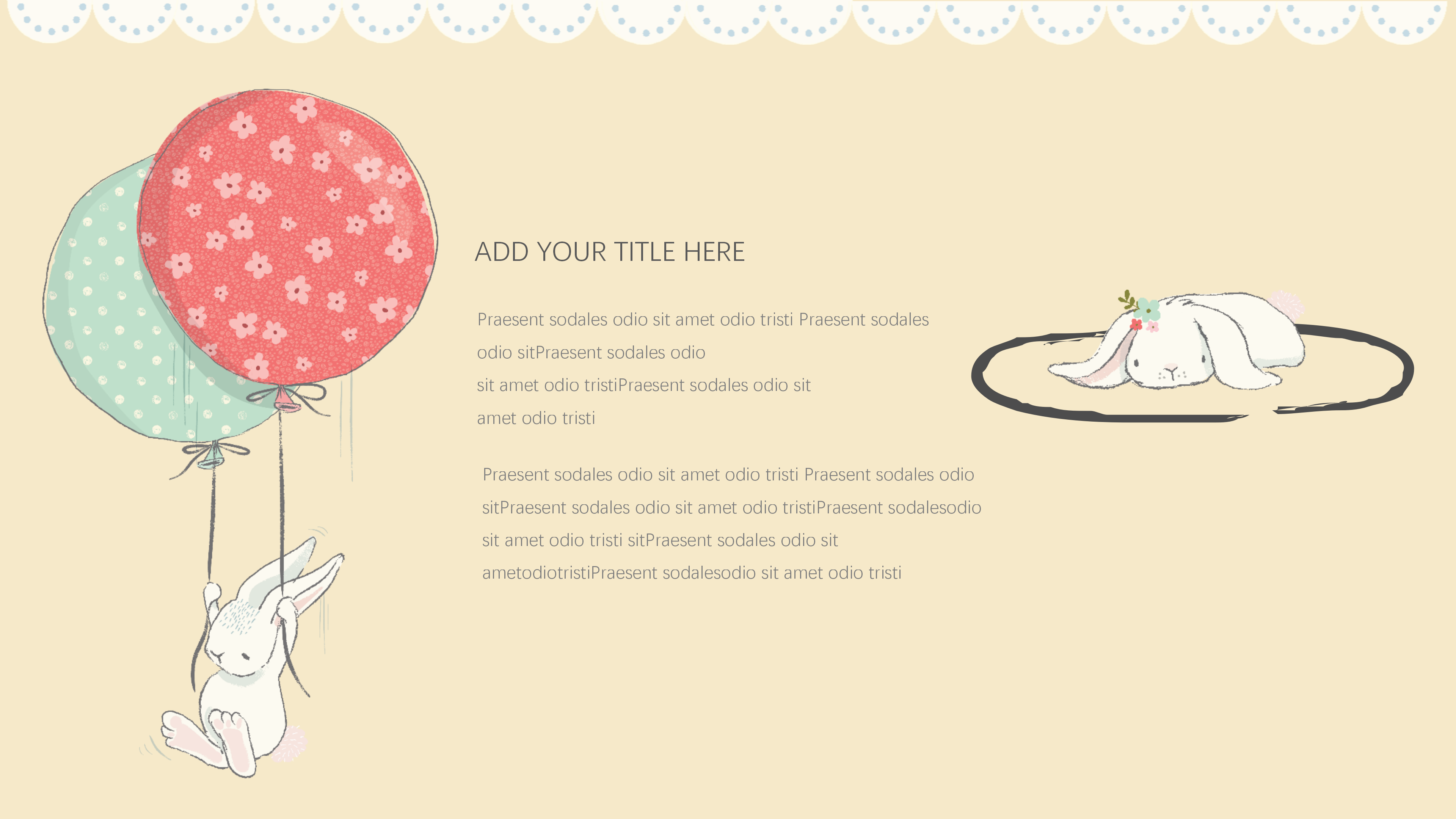 儿童文艺小清新可爱卡通ppt模板