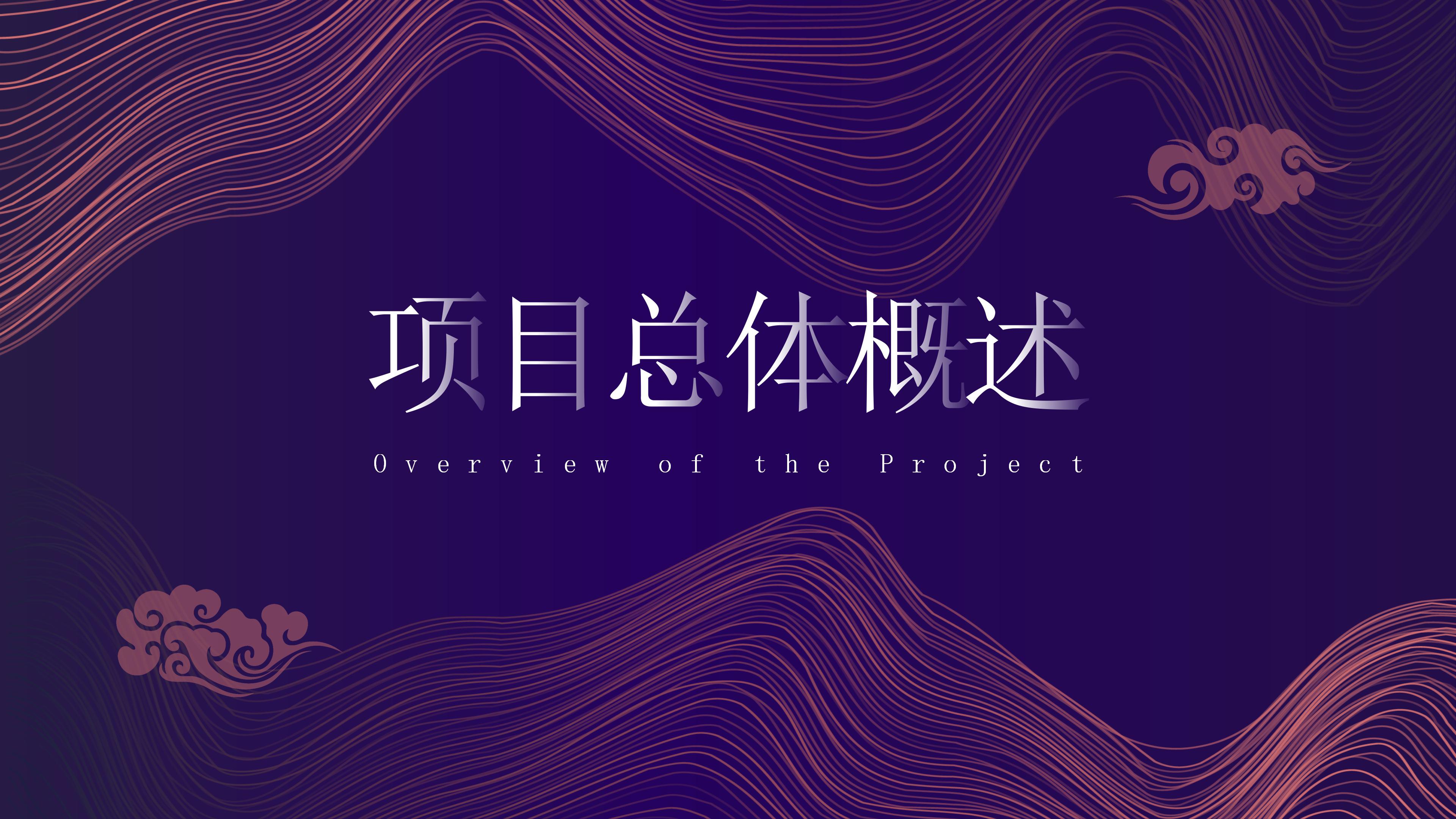 时尚大气唯美线条点缀公司商业计划书PPT模板