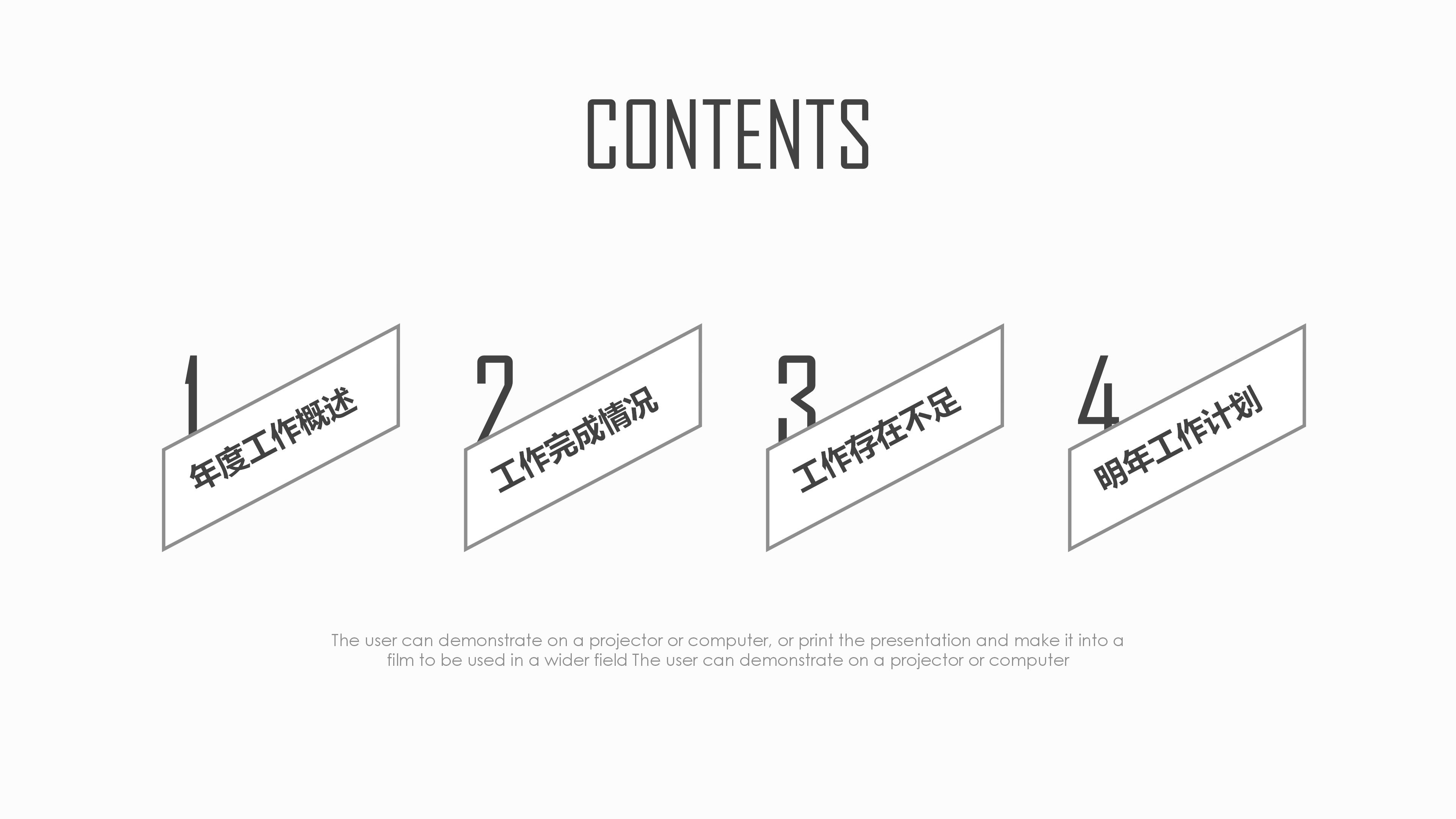 大气黑白极简风公司工作报告PPT模板