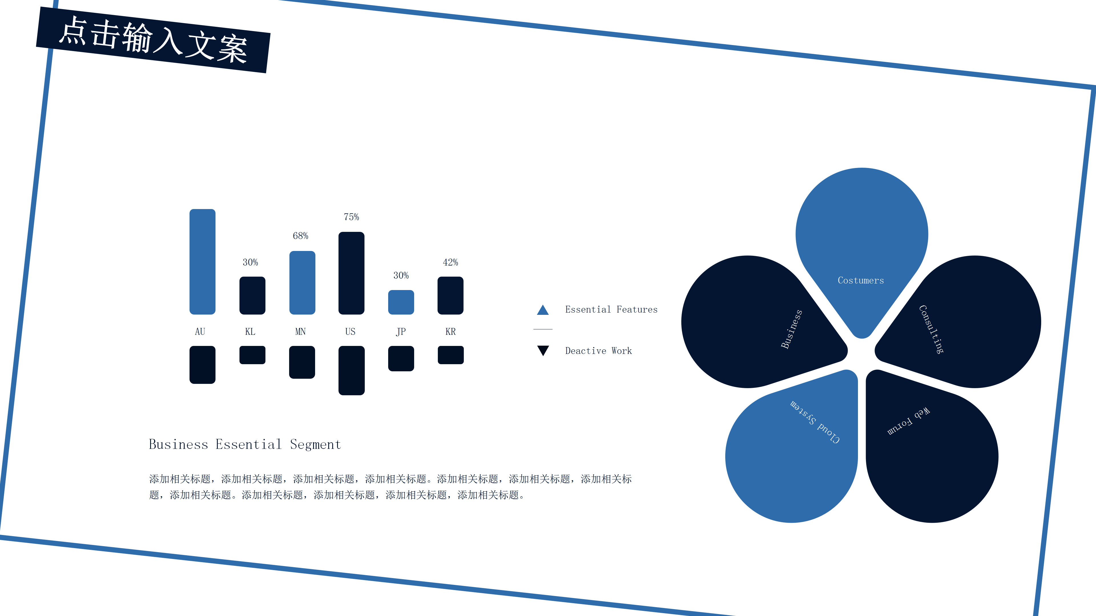 蓝色大气商务工作总结通用ppt模板