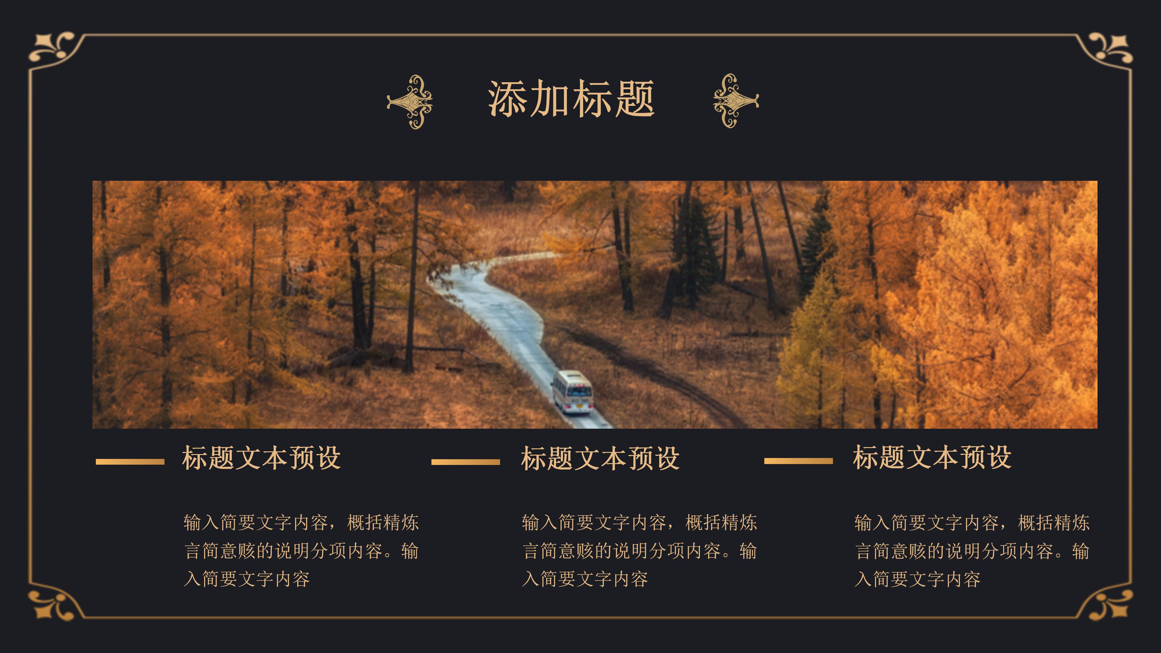 高端华丽鎏金花边点缀公司融资商业计划书PPT模板