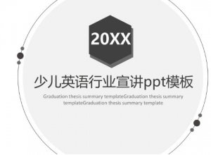 少儿英语行业宣讲ppt模板