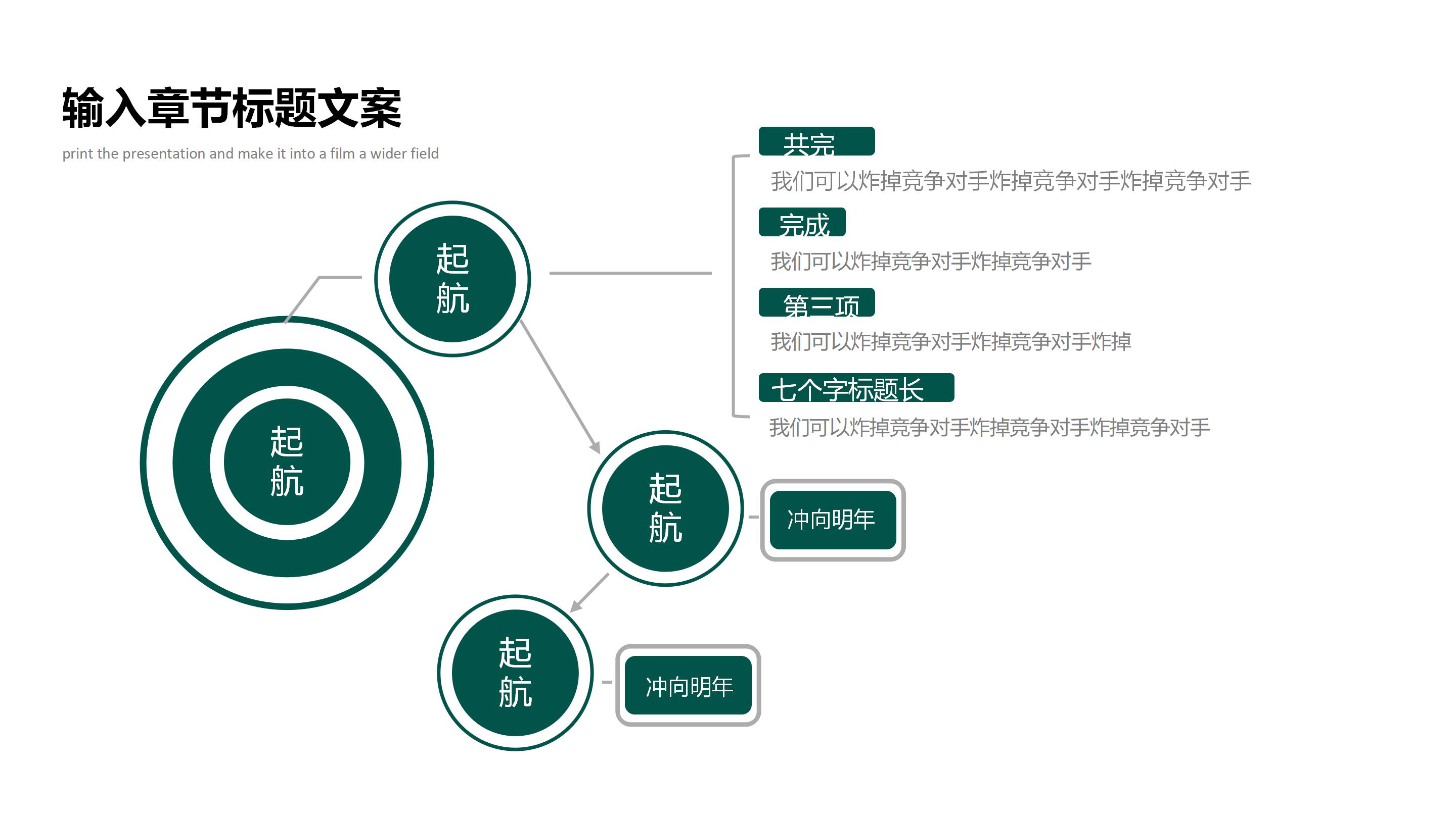 简约大气企业项目工作汇报PPT模板