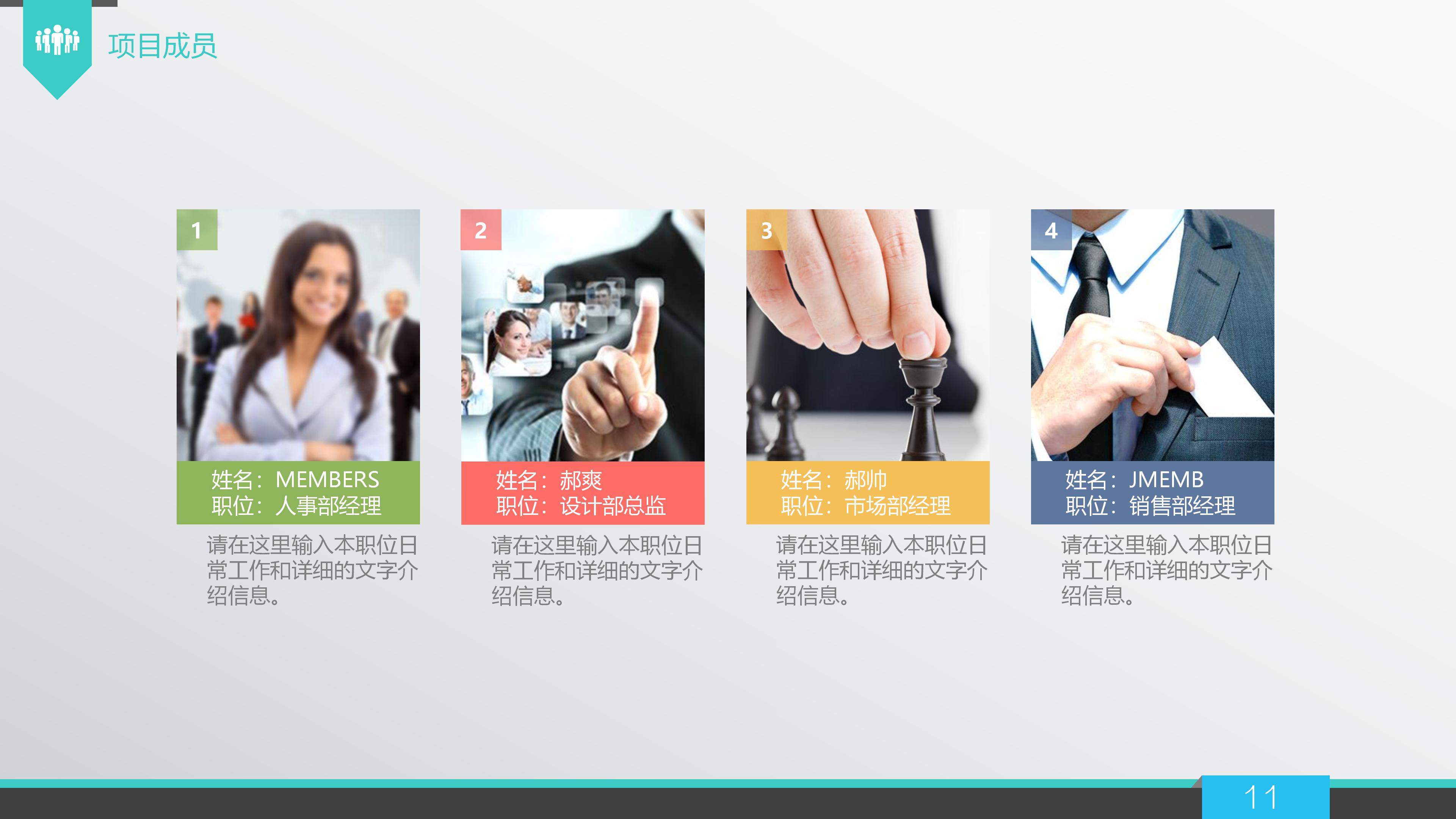 高端简洁现代商务风公司商业计划书PPT模板