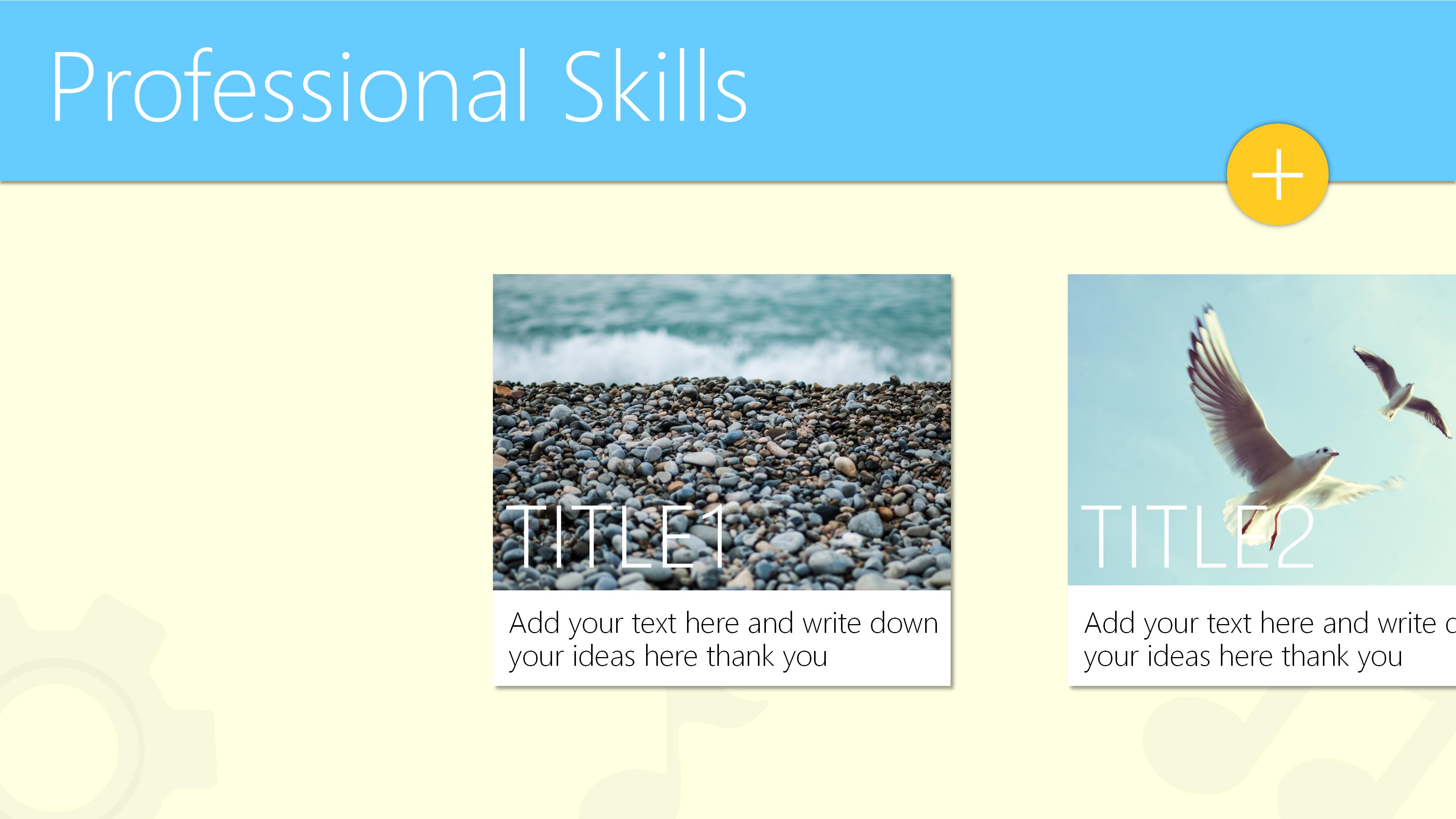 简约现代时尚欧美风个人简历竞聘PPT模板