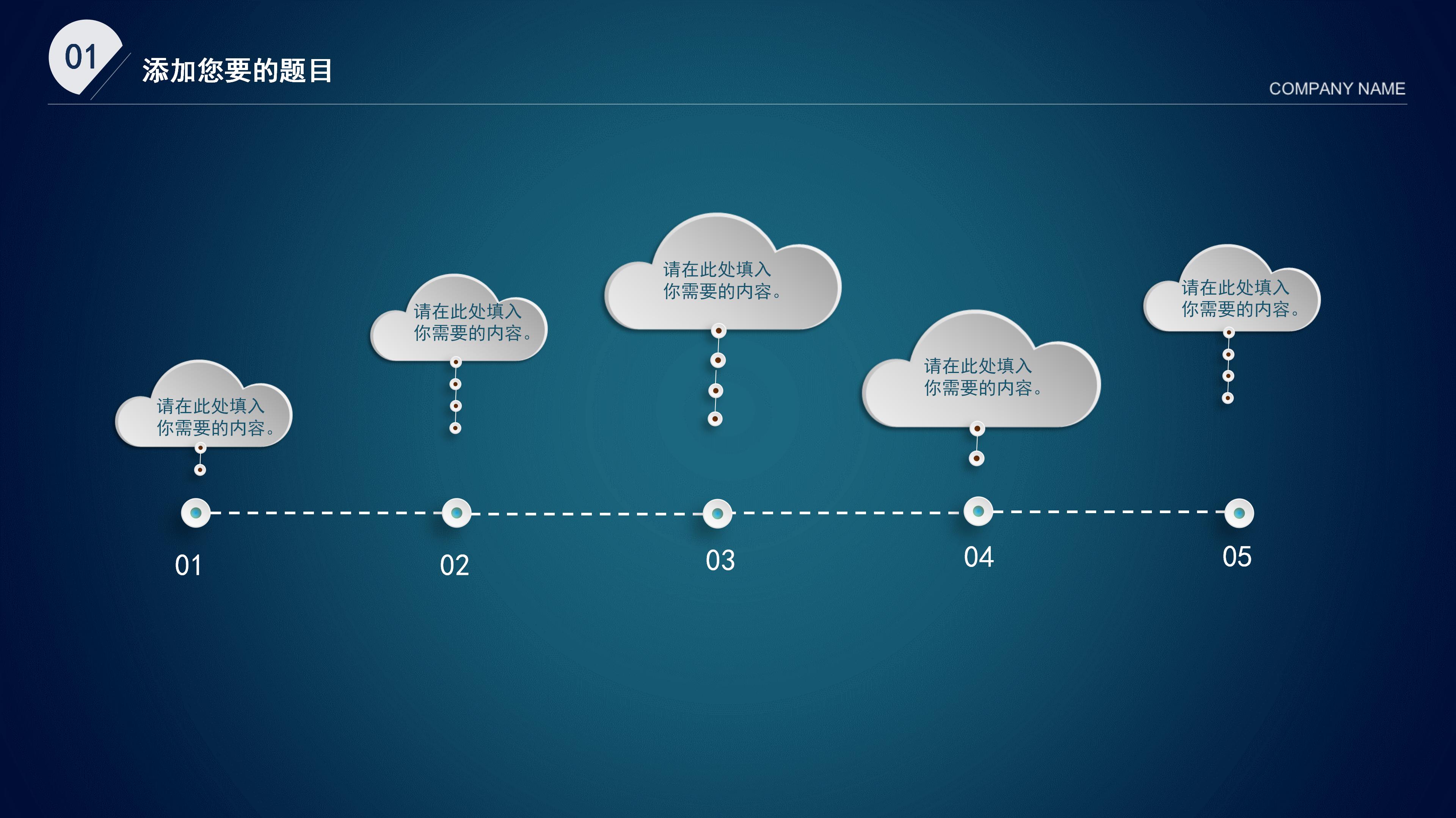 简约沉稳科技商务风公司工作汇报PPT模板