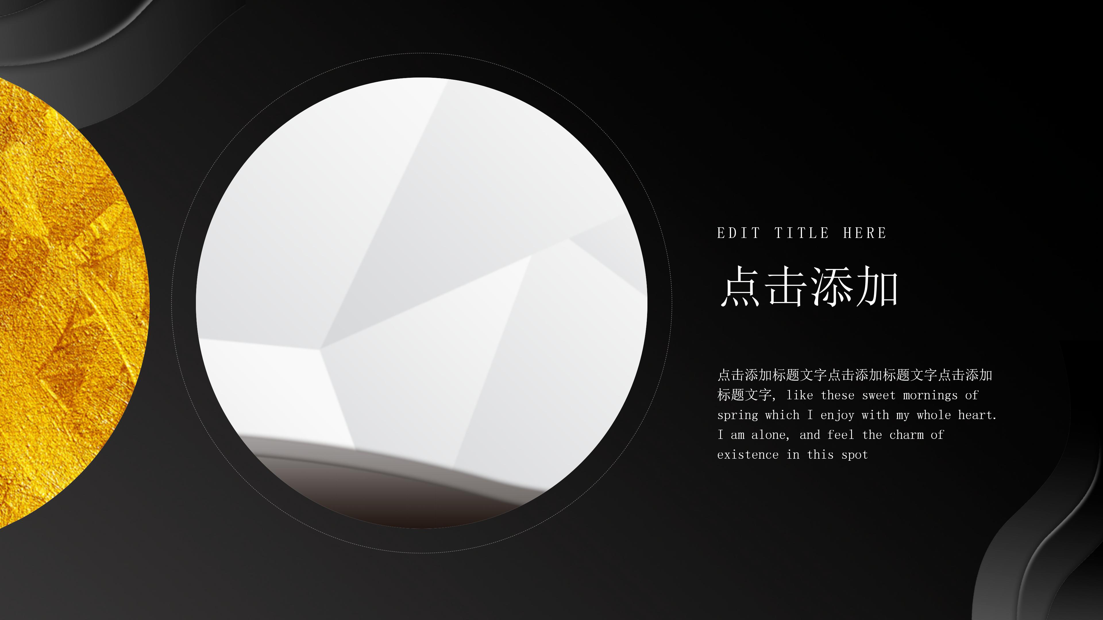 隆重高端黑金主题风格企业商业计划书PPT模板