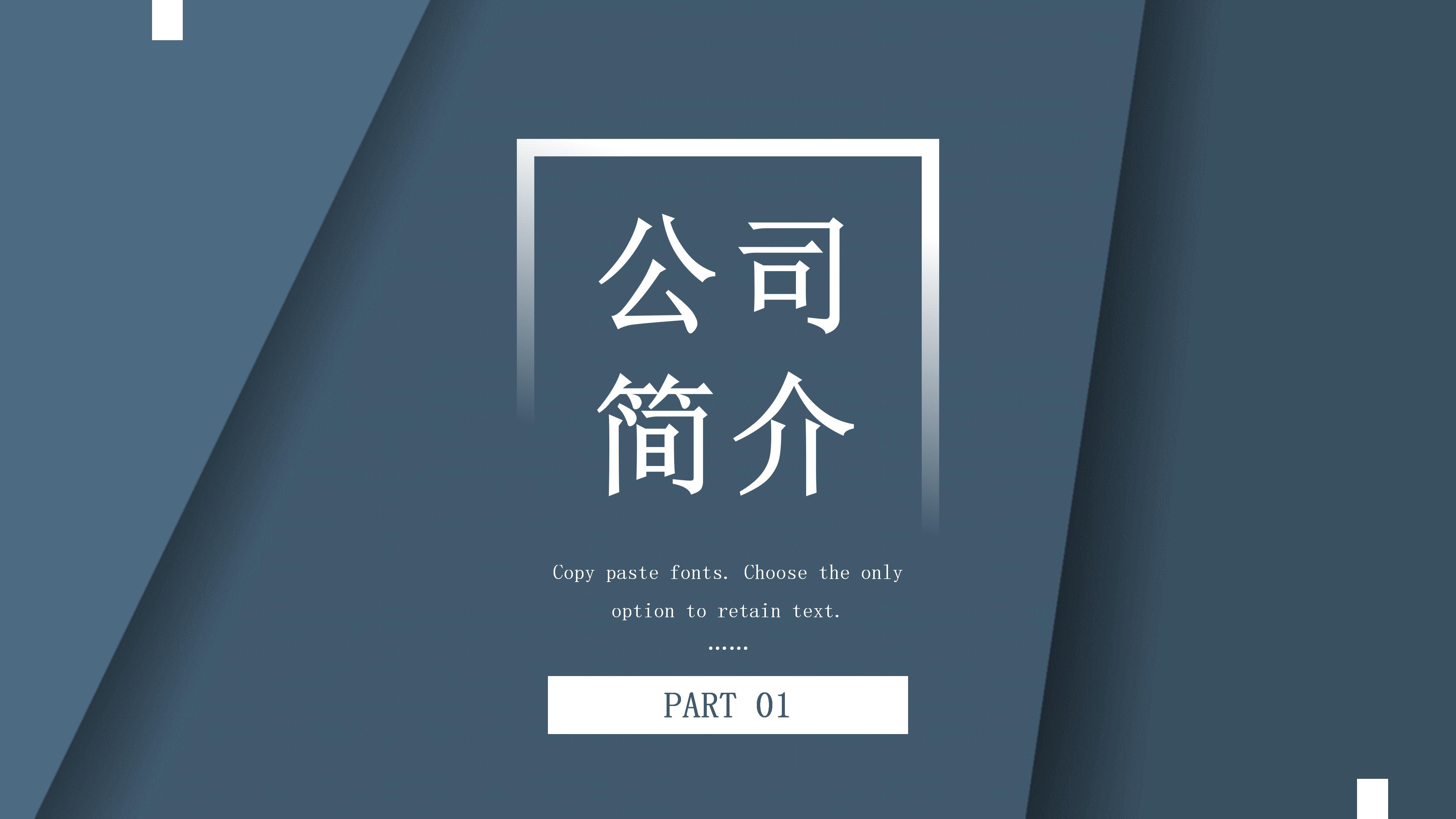 高端时尚切割层次感背景公司商业计划书PPT模板