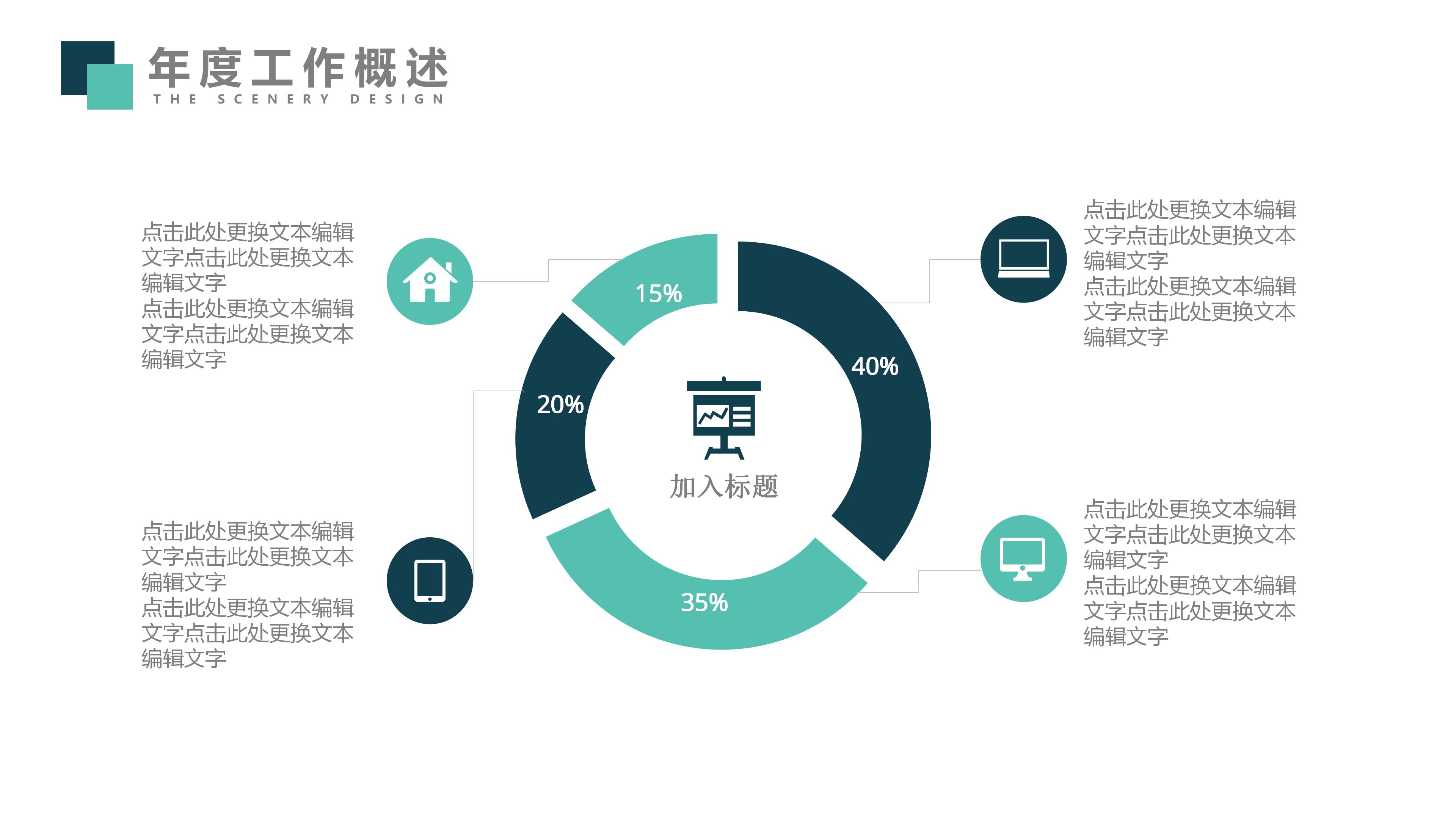 现代时尚科技电路背景公司工作总结PPT模板