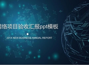 网络项目验收汇报ppt模板