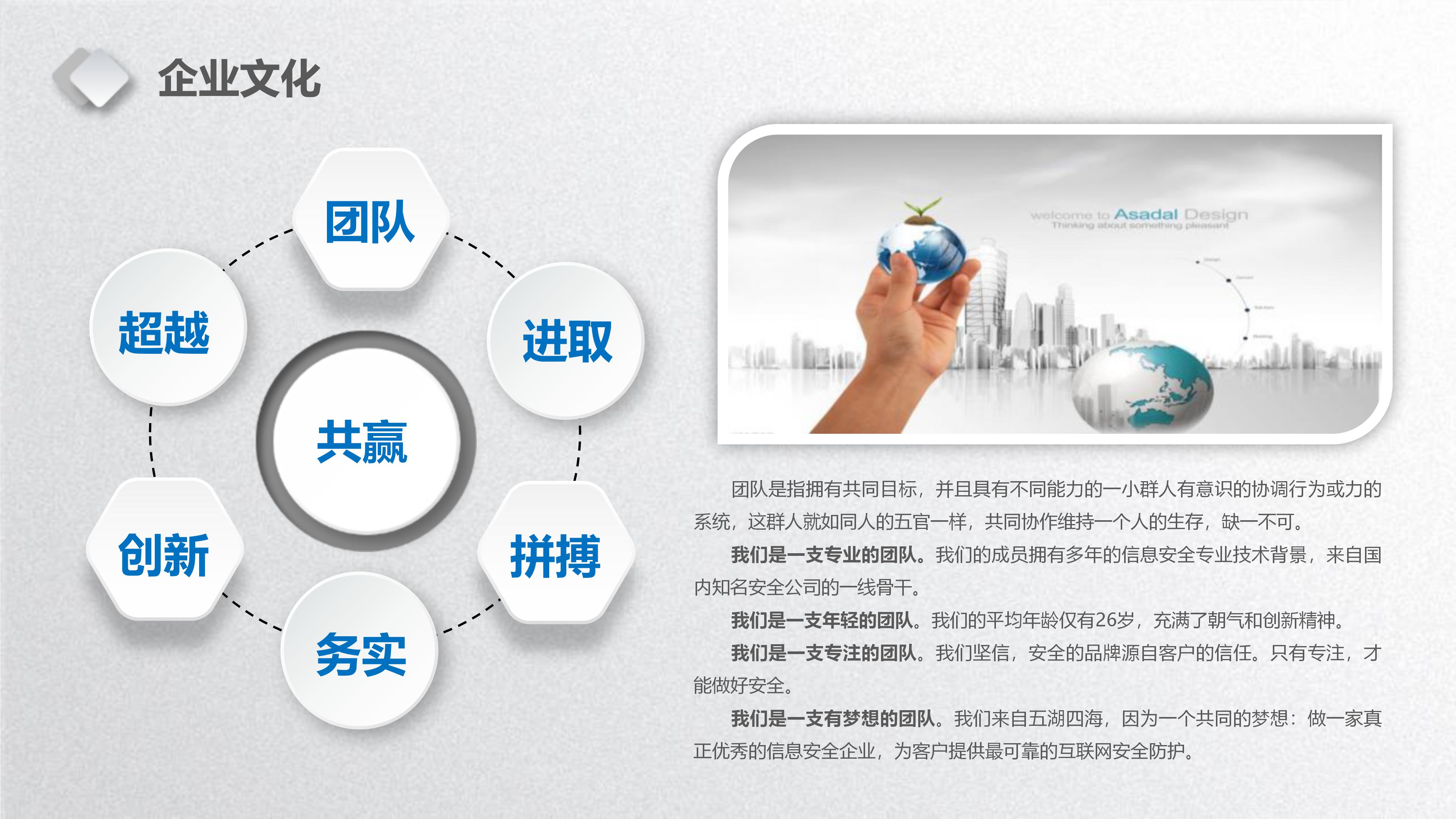 简洁大气微立体风格企业介绍产品宣传PPT模板