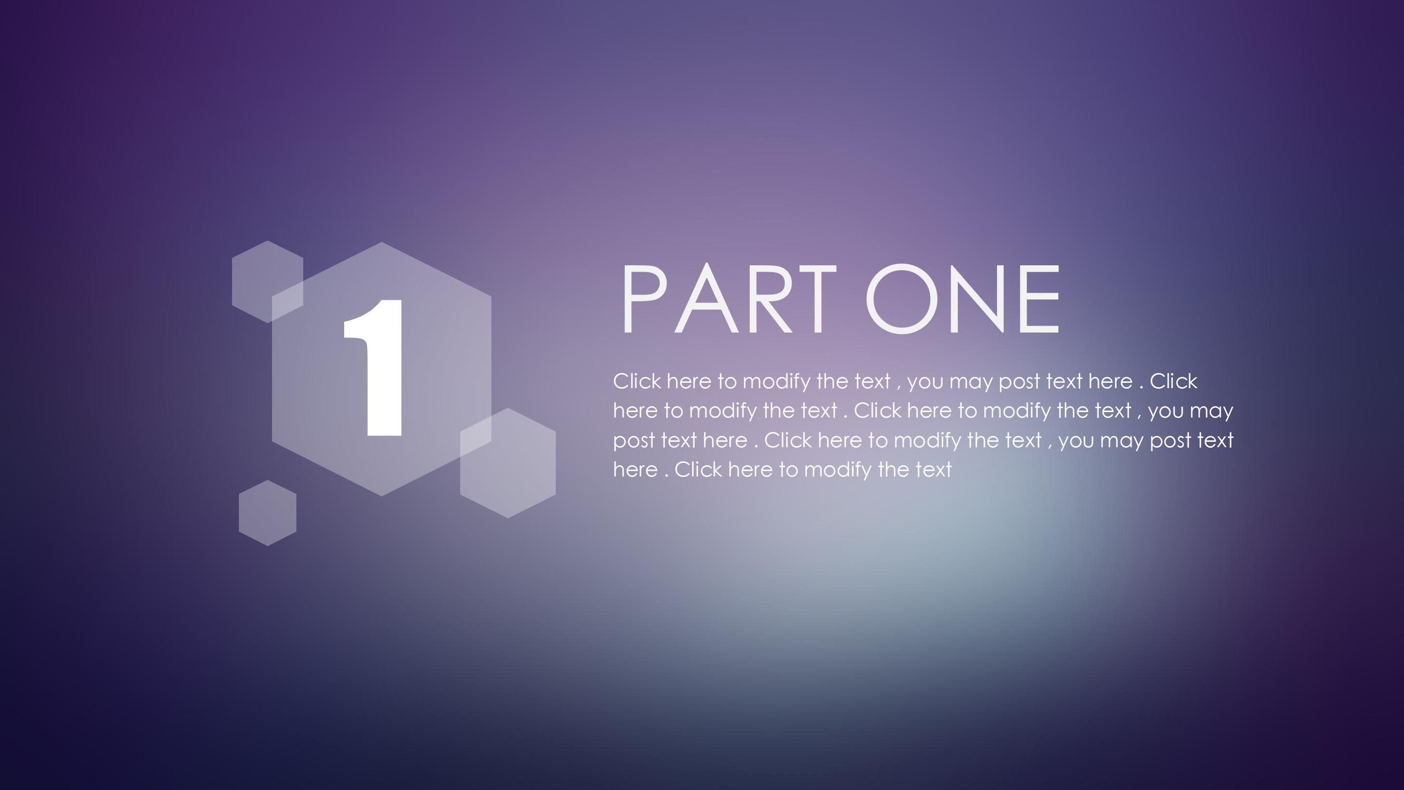 创意时尚朦胧科技感欧美风商务通用PPT模板