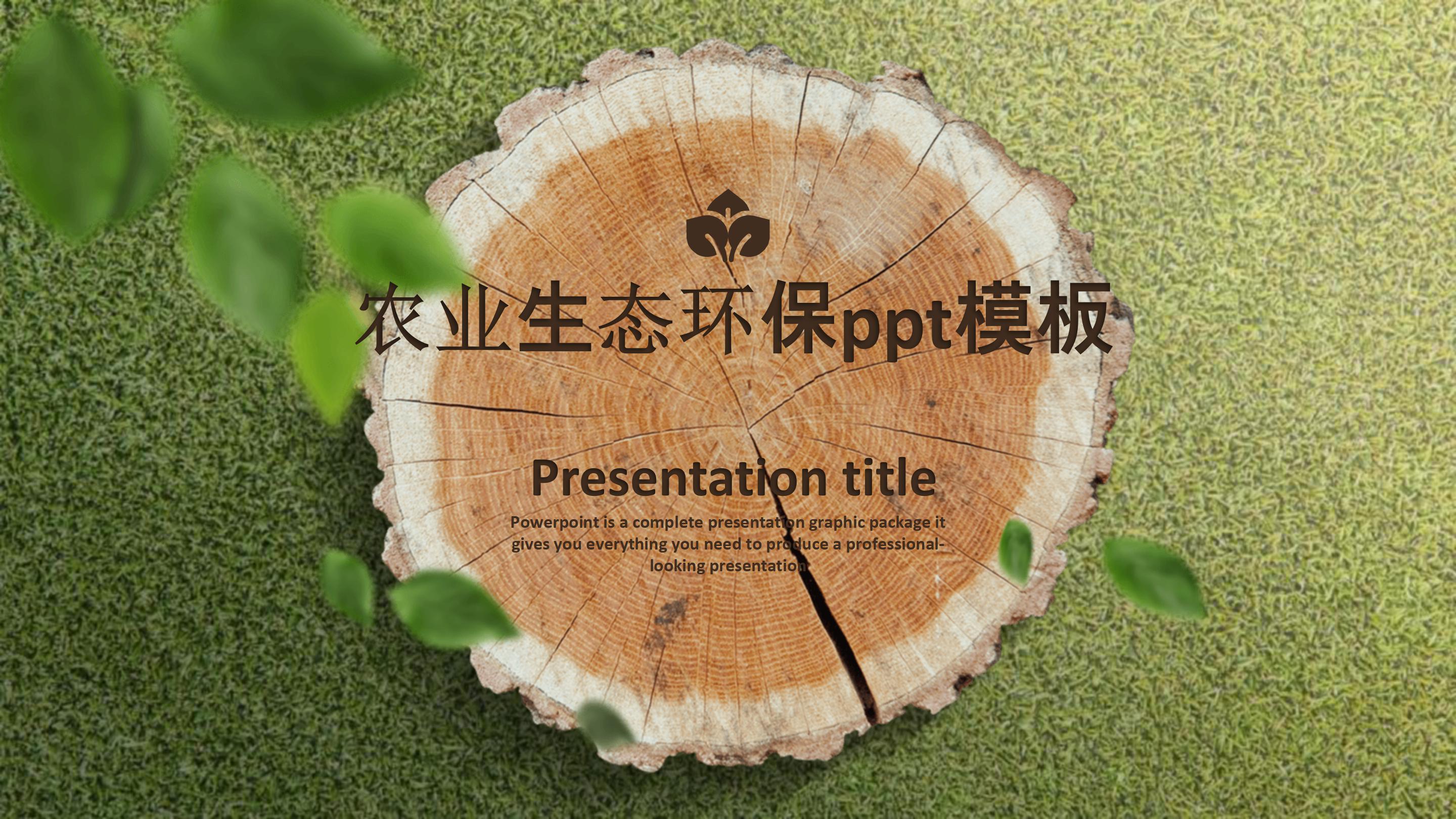 农业生态环保ppt模板
