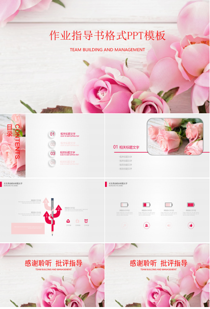 作业指导书格式ppt模板