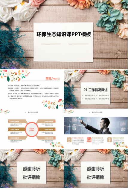 环保生态知识课ppt模板