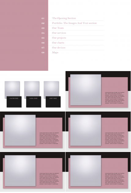 现代时尚极简欧美风企业商务通用PPT模板