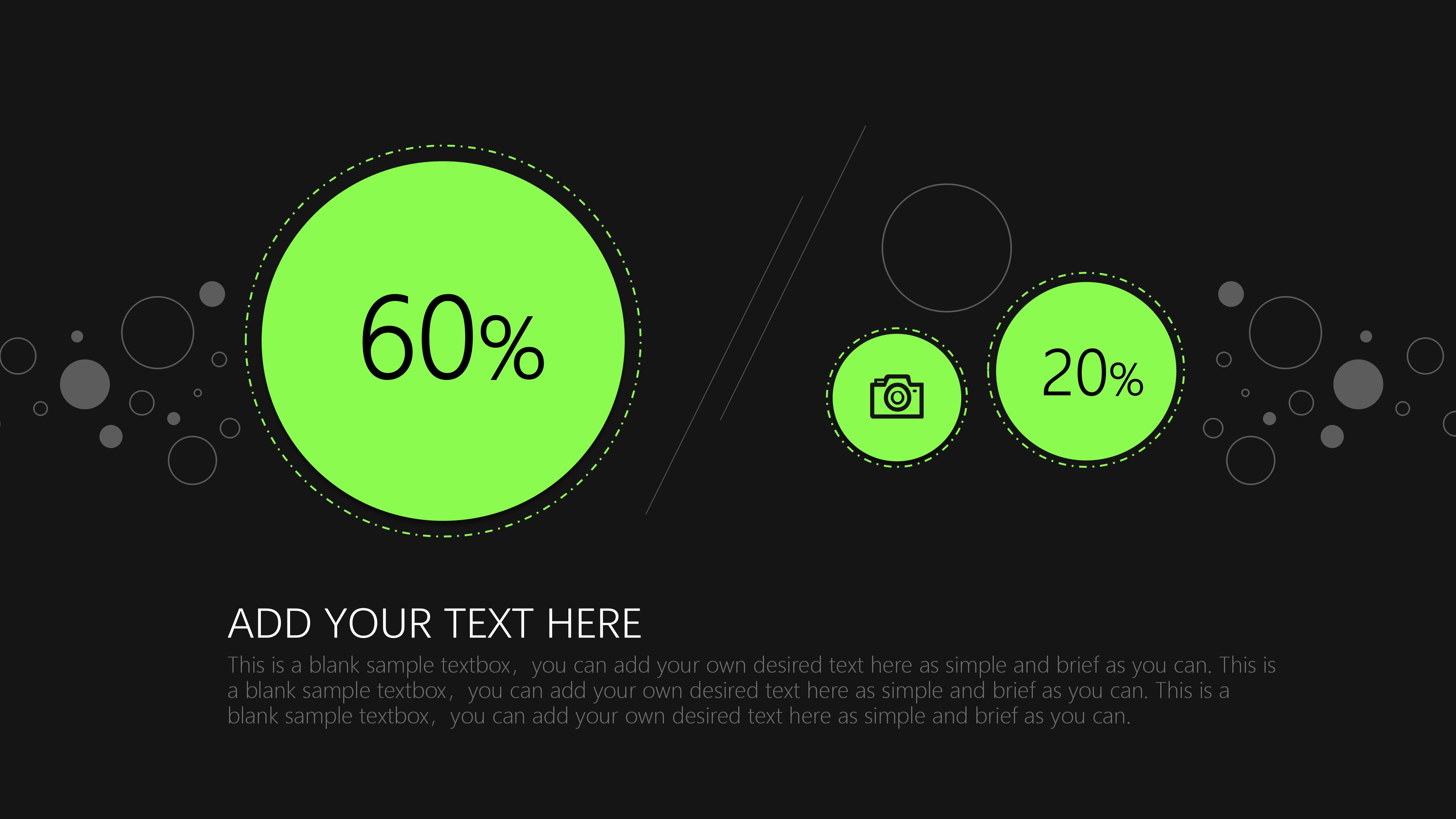 简约创意荧光绿背景公司工作汇报PPT模板