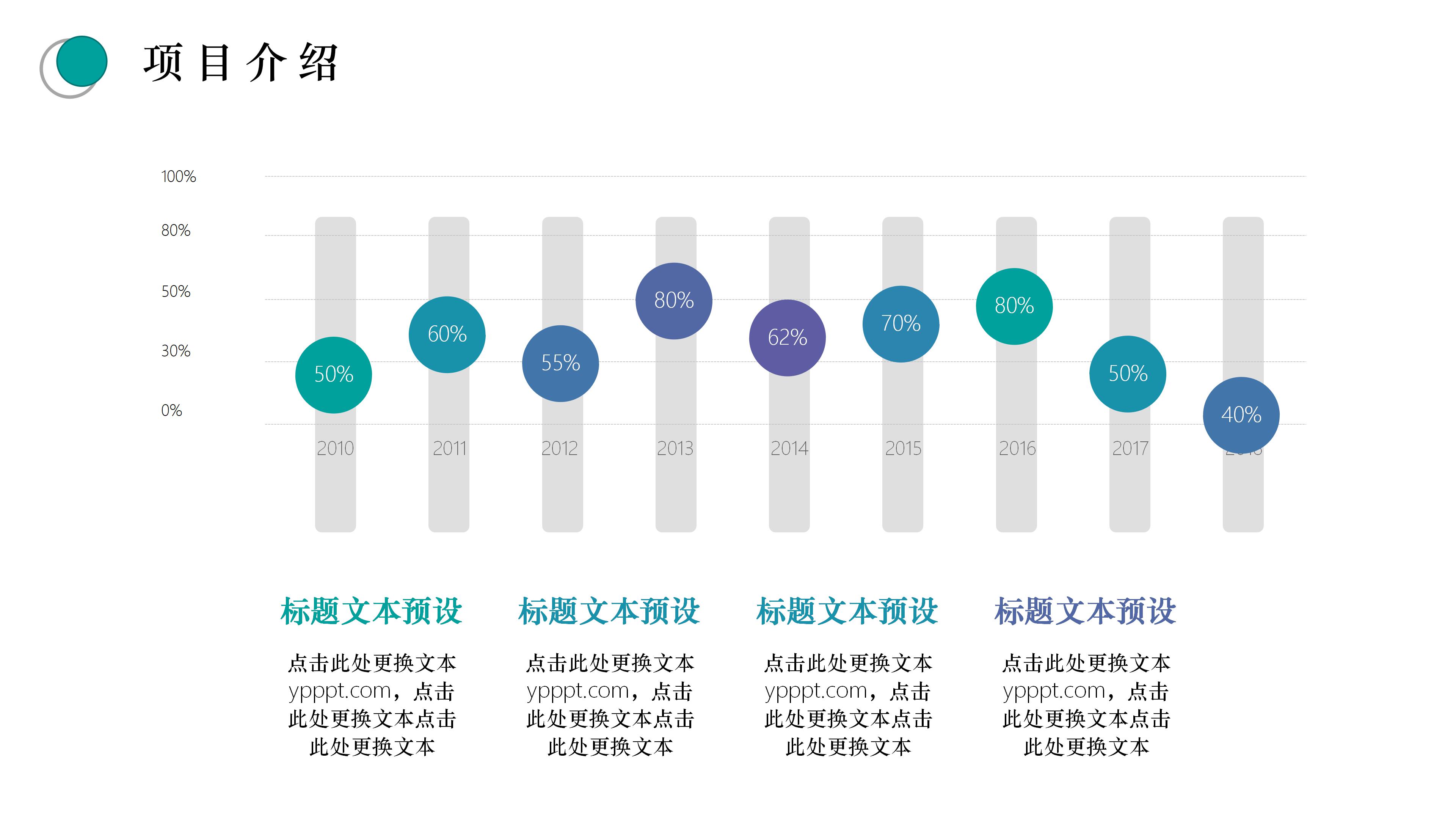 清新唯美渐变水彩风背景文艺通用PPT模板