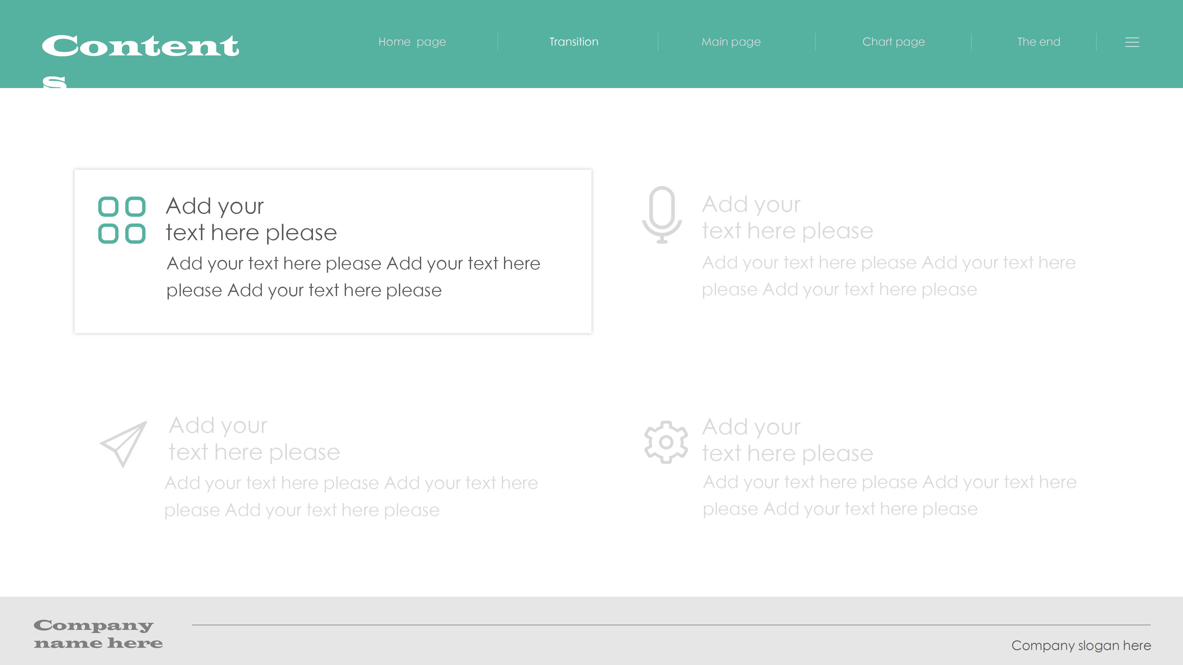产品业绩展示ppt模板