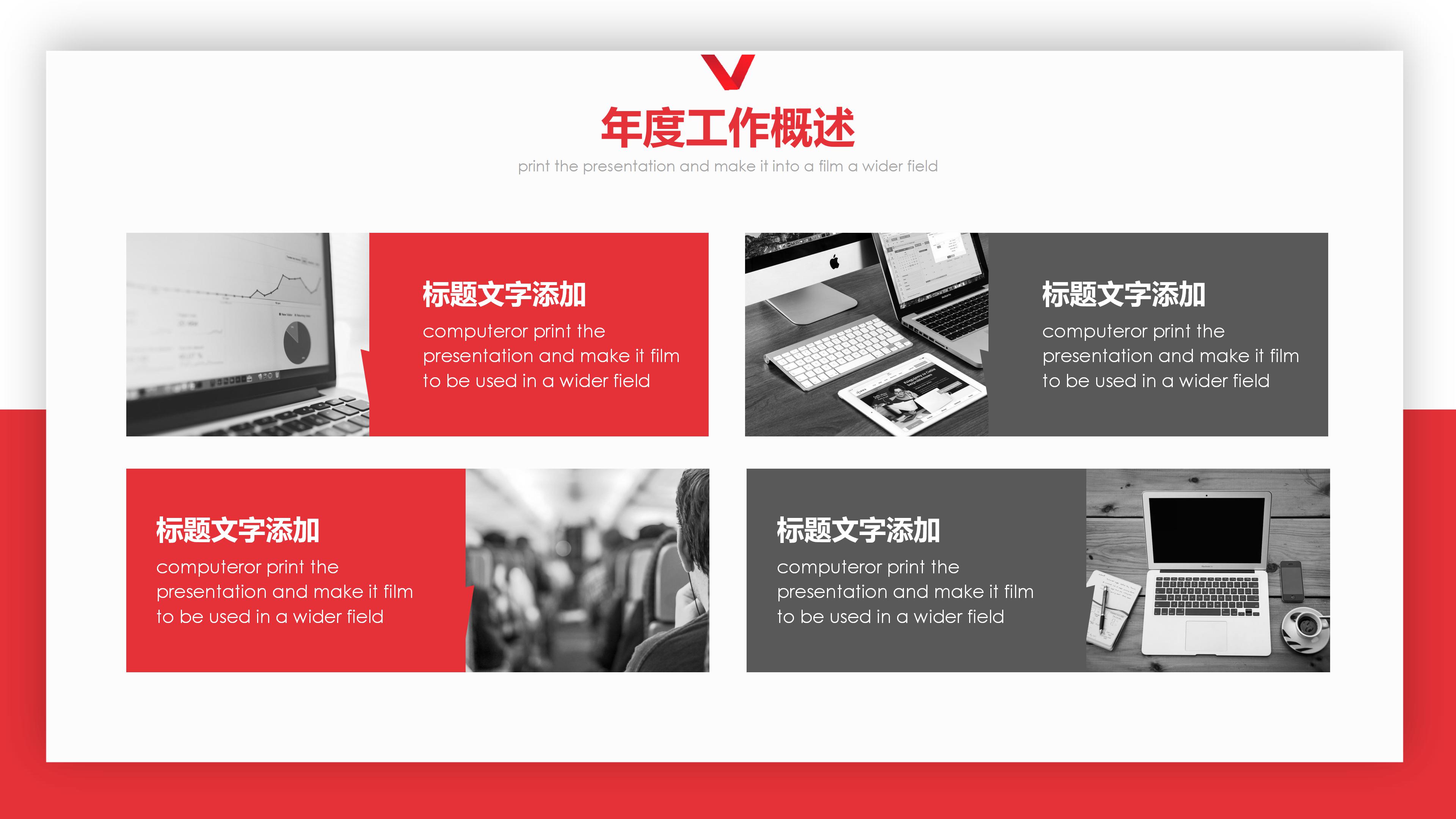 经营业绩展示ppt模板