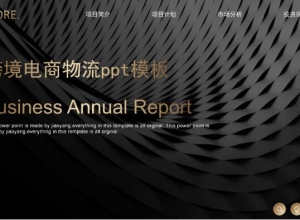 跨境电商物流ppt模板