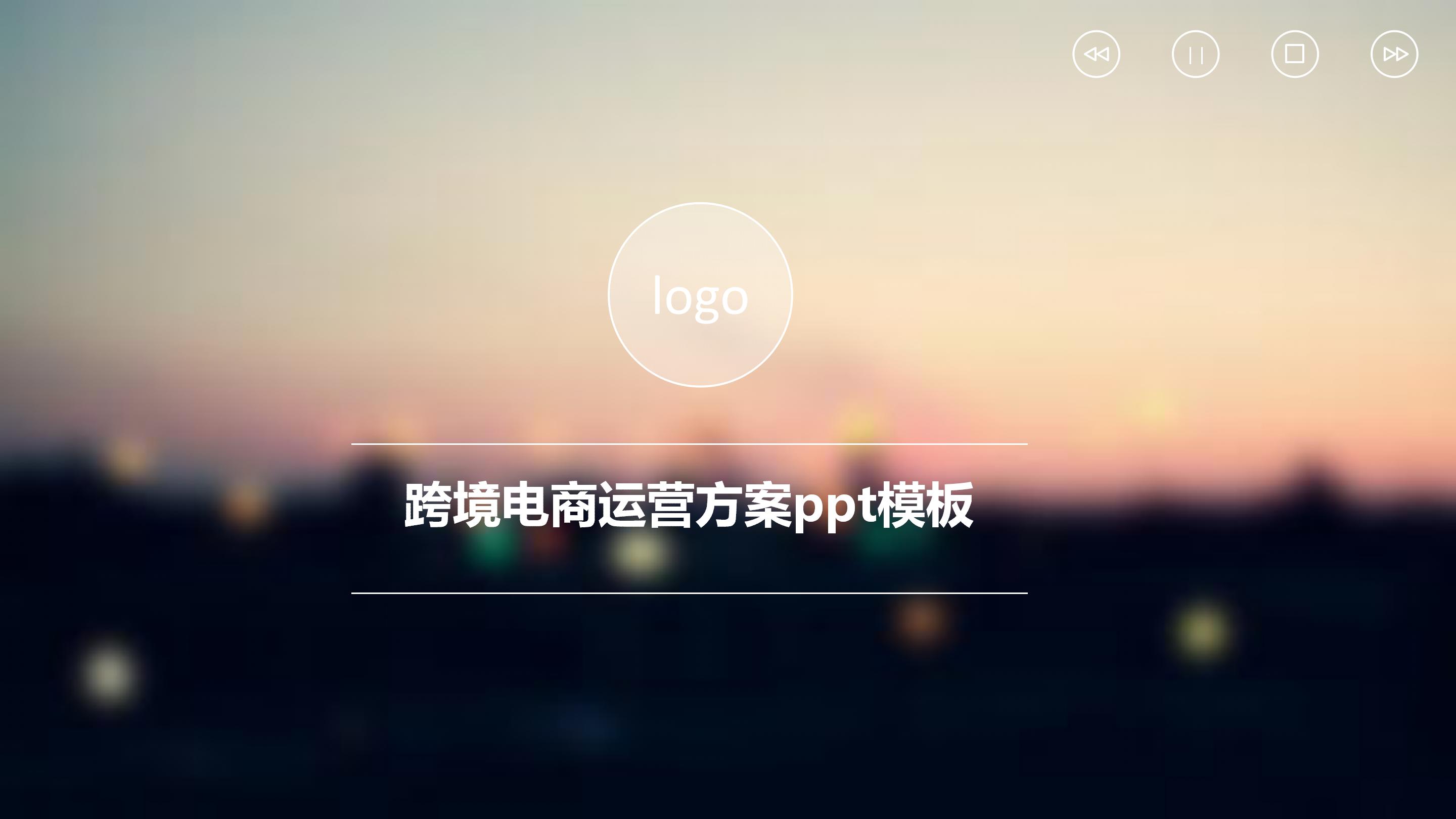 跨境电商运营方案ppt模板