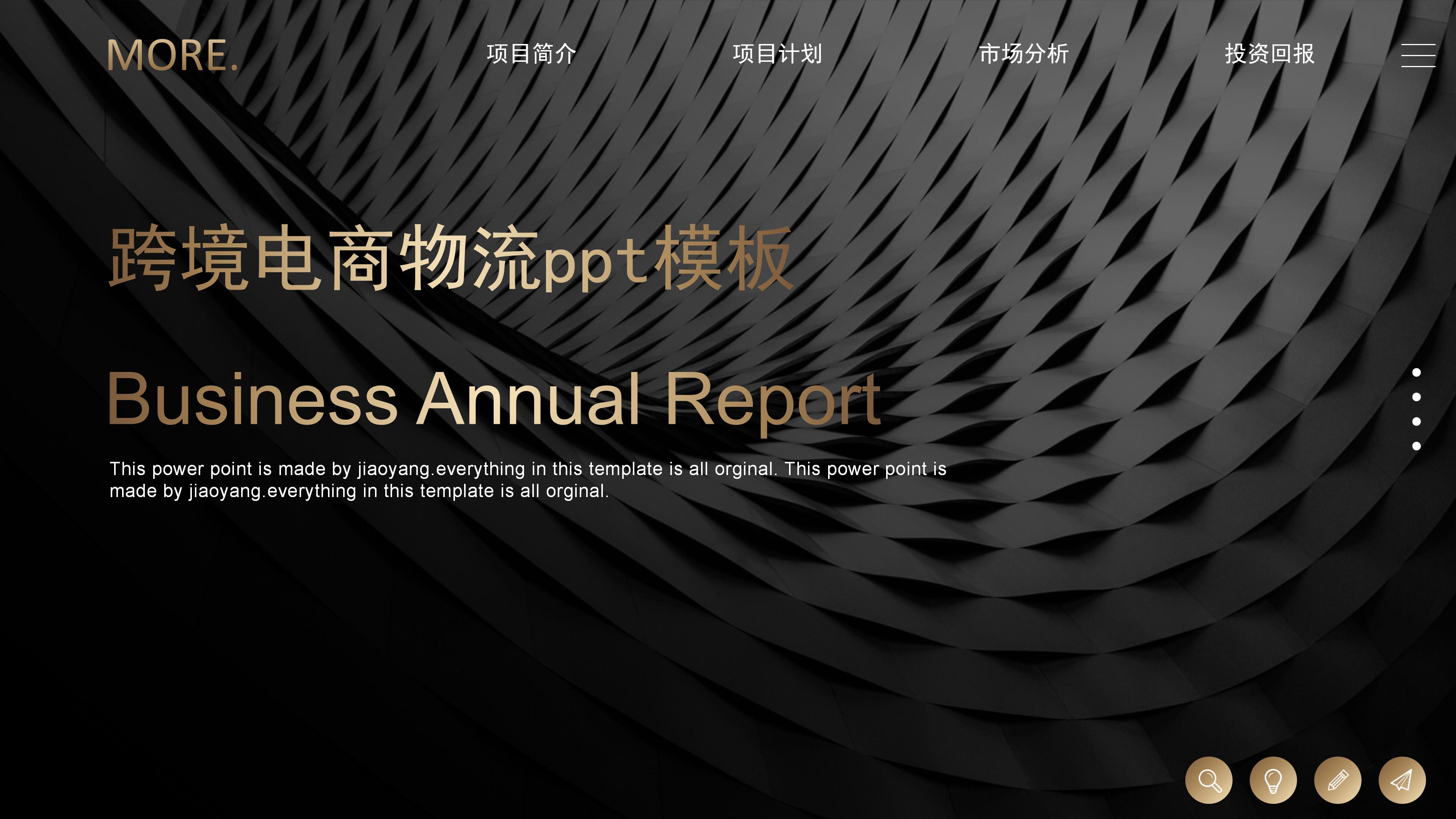 跨境电商物流ppt模板