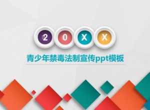 青少年禁毒法制宣传ppt模板